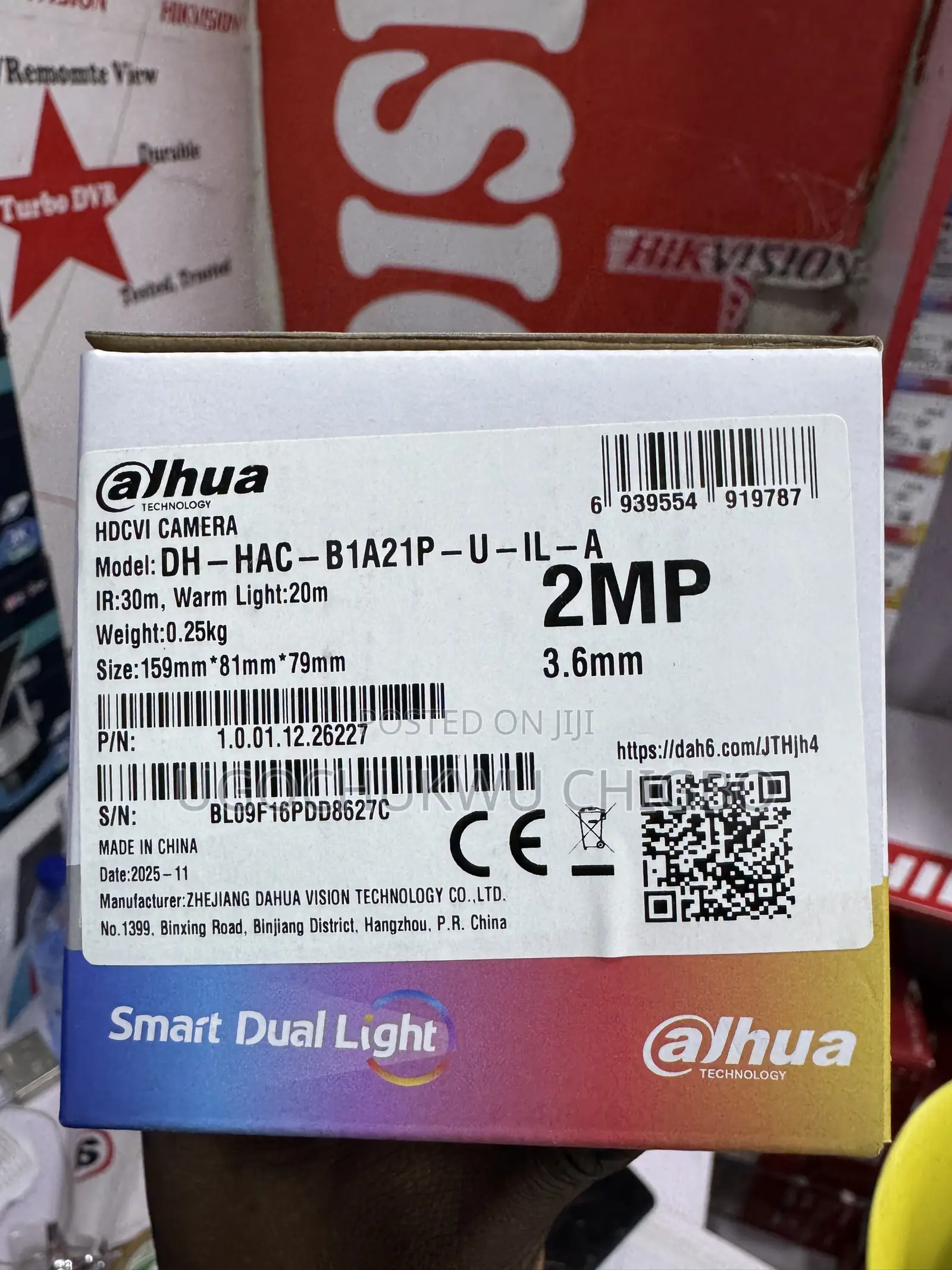 Dahua 2mp Outdoor Audio Camera DH - HAC- B1a21p-U-Il-A