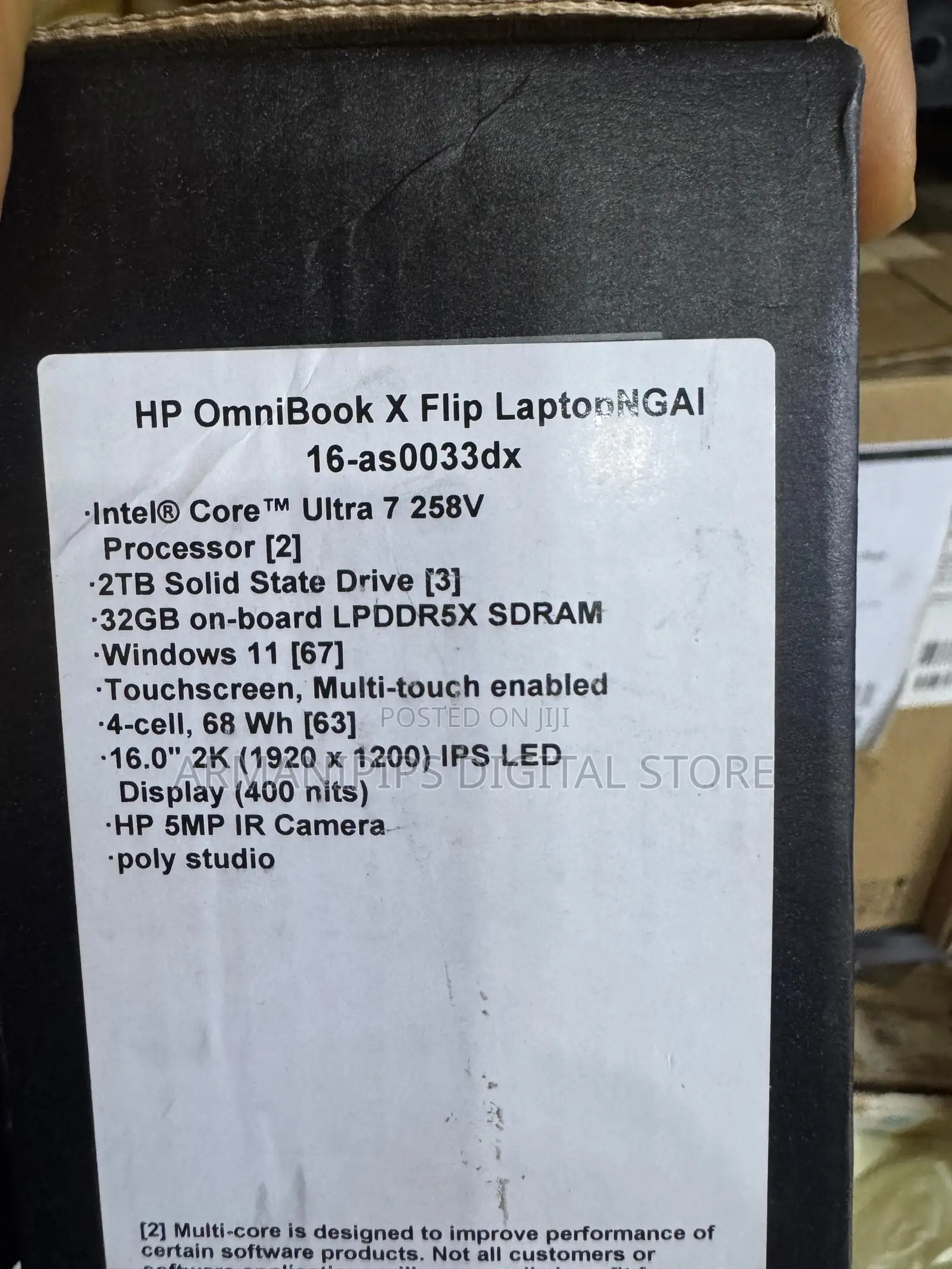 New Laptop HP OmniBook X Flip 16" 32GB Intel Core Ultra 7 SSD 2T
