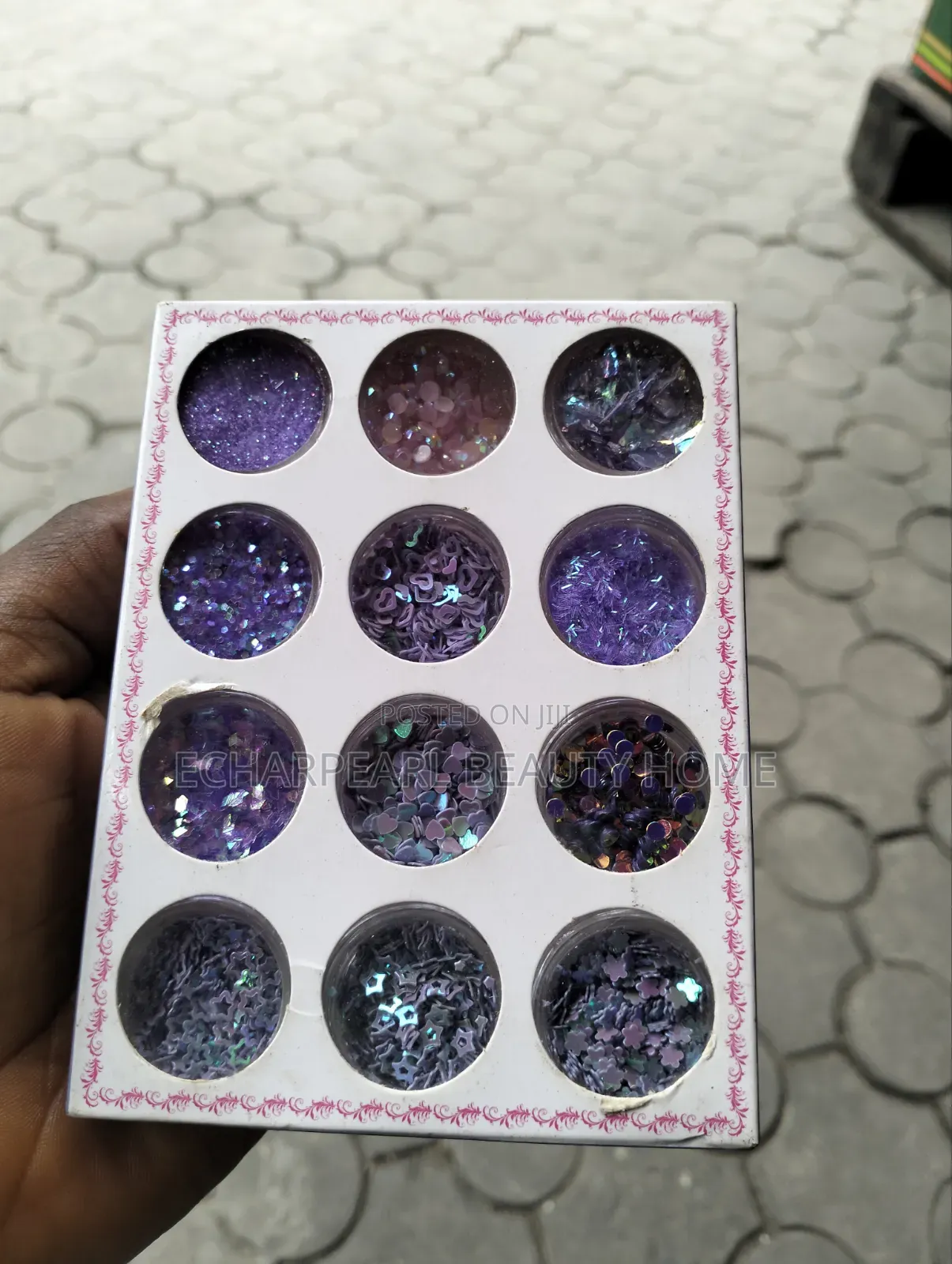Colourful Carving Pattern Powder for Acrylic Nail Art