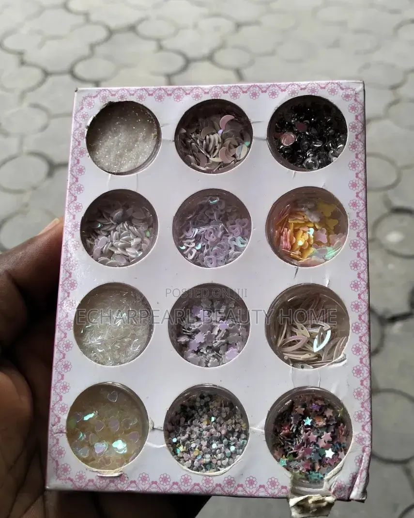 Colourful Carving Pattern Powder for Acrylic Nail Art