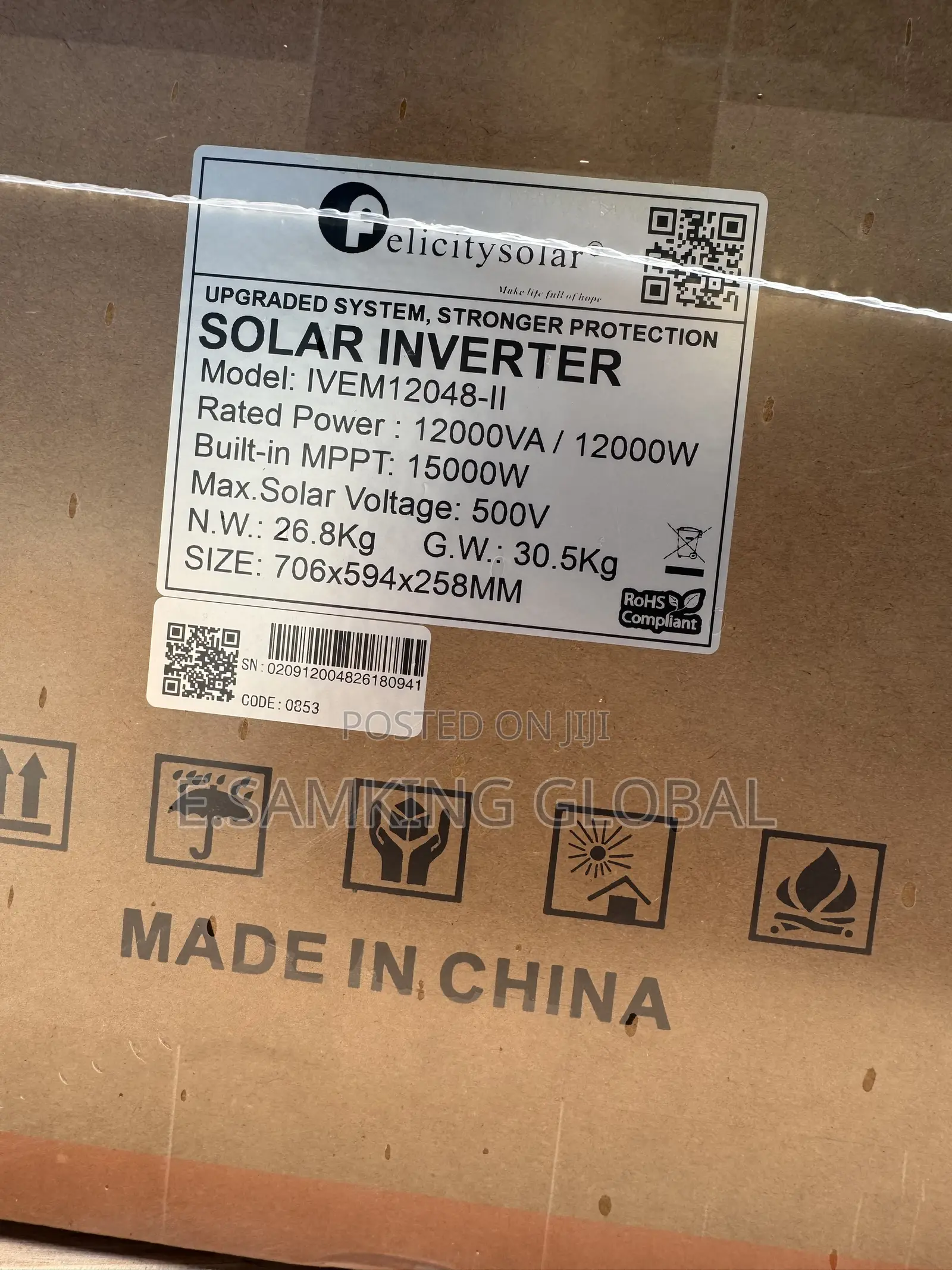 12kva 48v Felicity Hybrid Inverter
