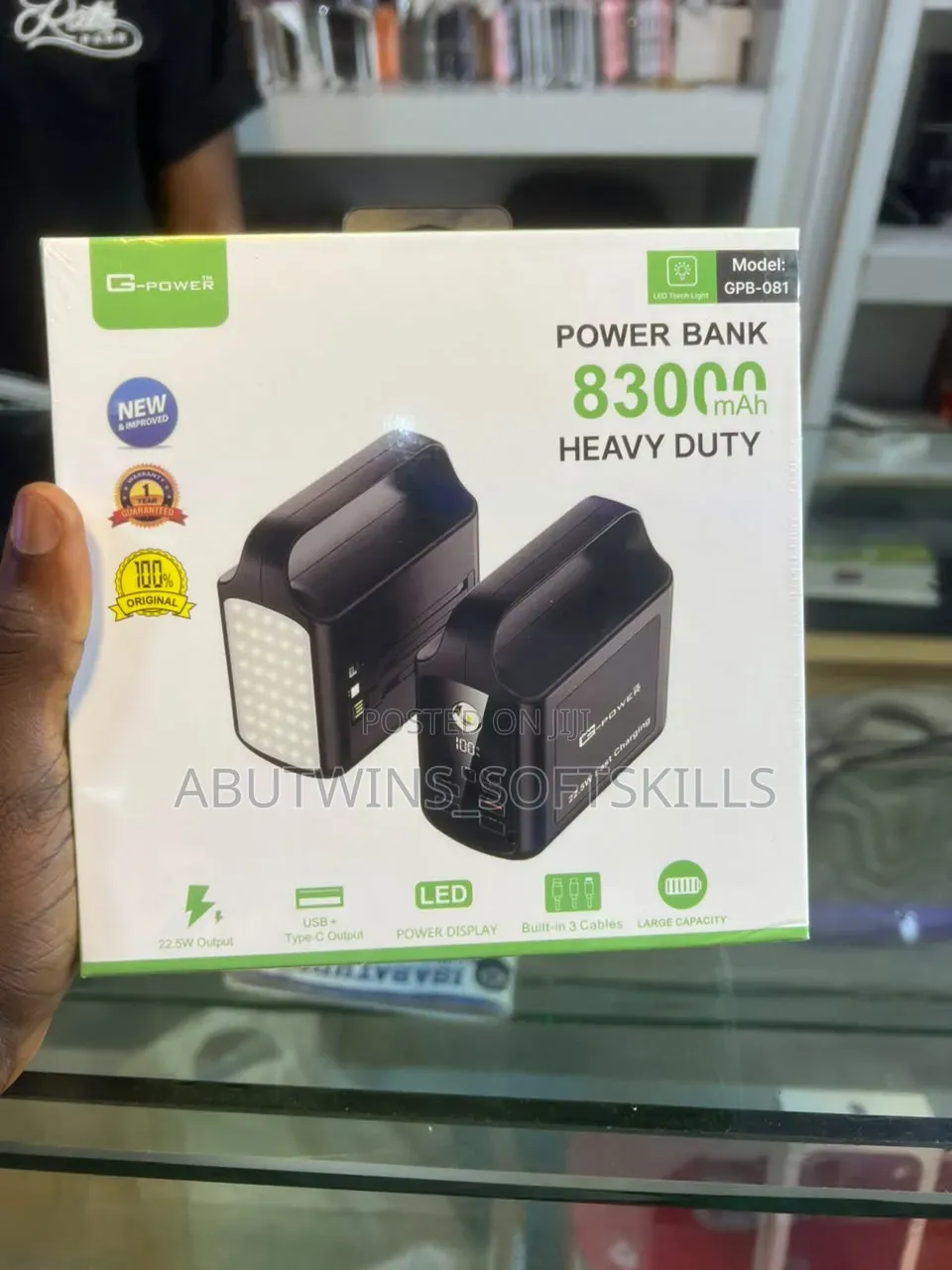 Brand New G-Power, Power Bank 83,000mAh Heavy Duty
