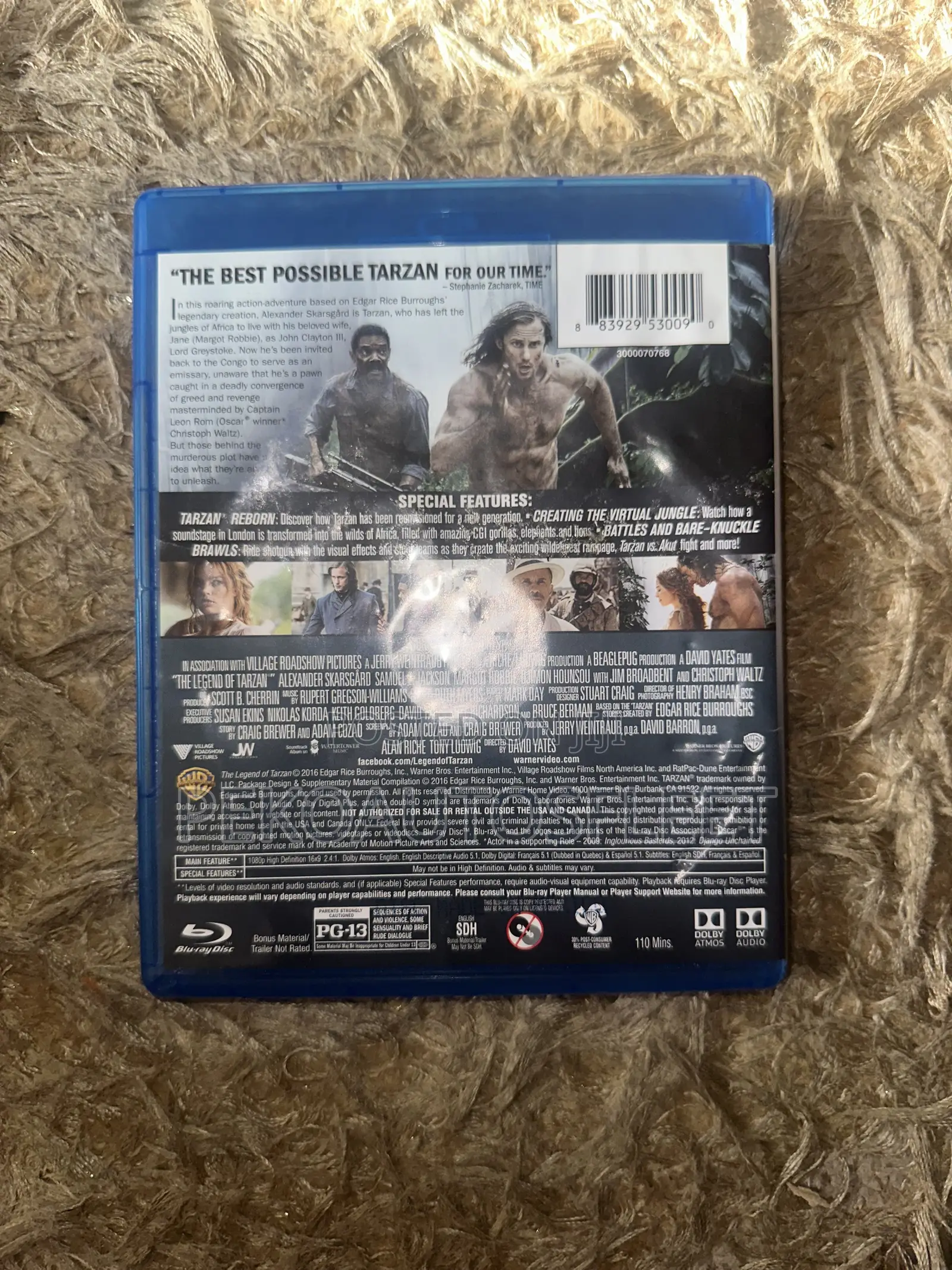 The Legend of Tarzan(blue Ray