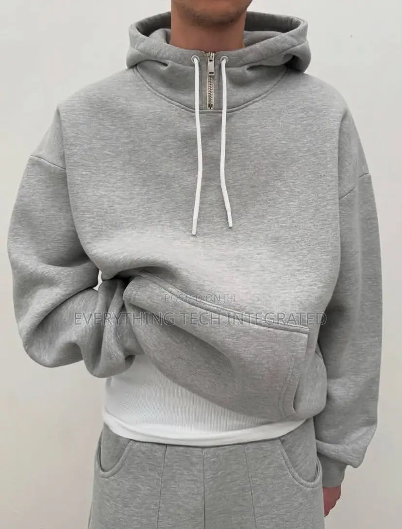 Half Zipped Quality Hoodie With Joggers Pant