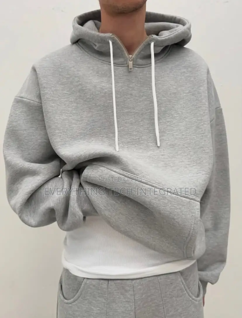 Half Zipped Quality Hoodie With Joggers Pant