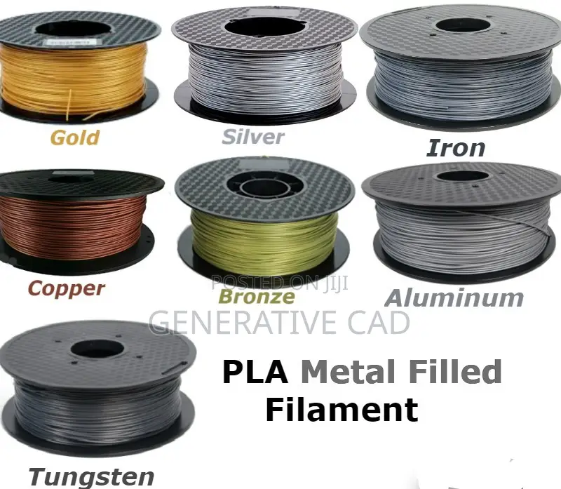 Flashforge PLA Metal Filament - 1kg - Bronze, Aluminum, Copper