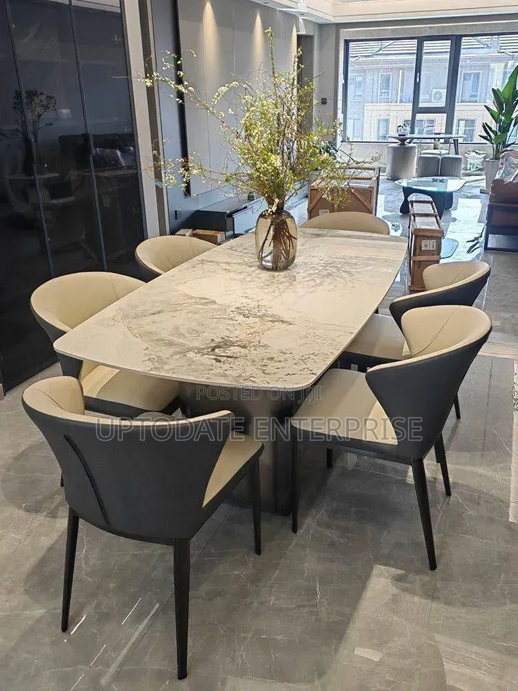 Multi Beautiful 6-Seater Marble Dining Set