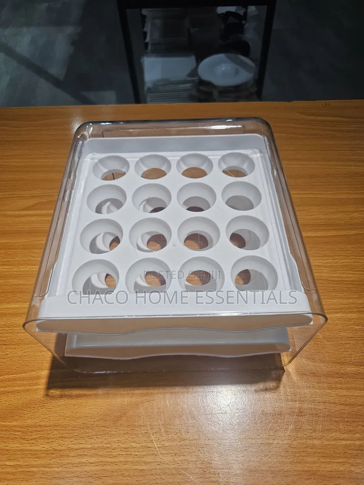 Double-Layer Acrylic Egg Storage Box / Rack