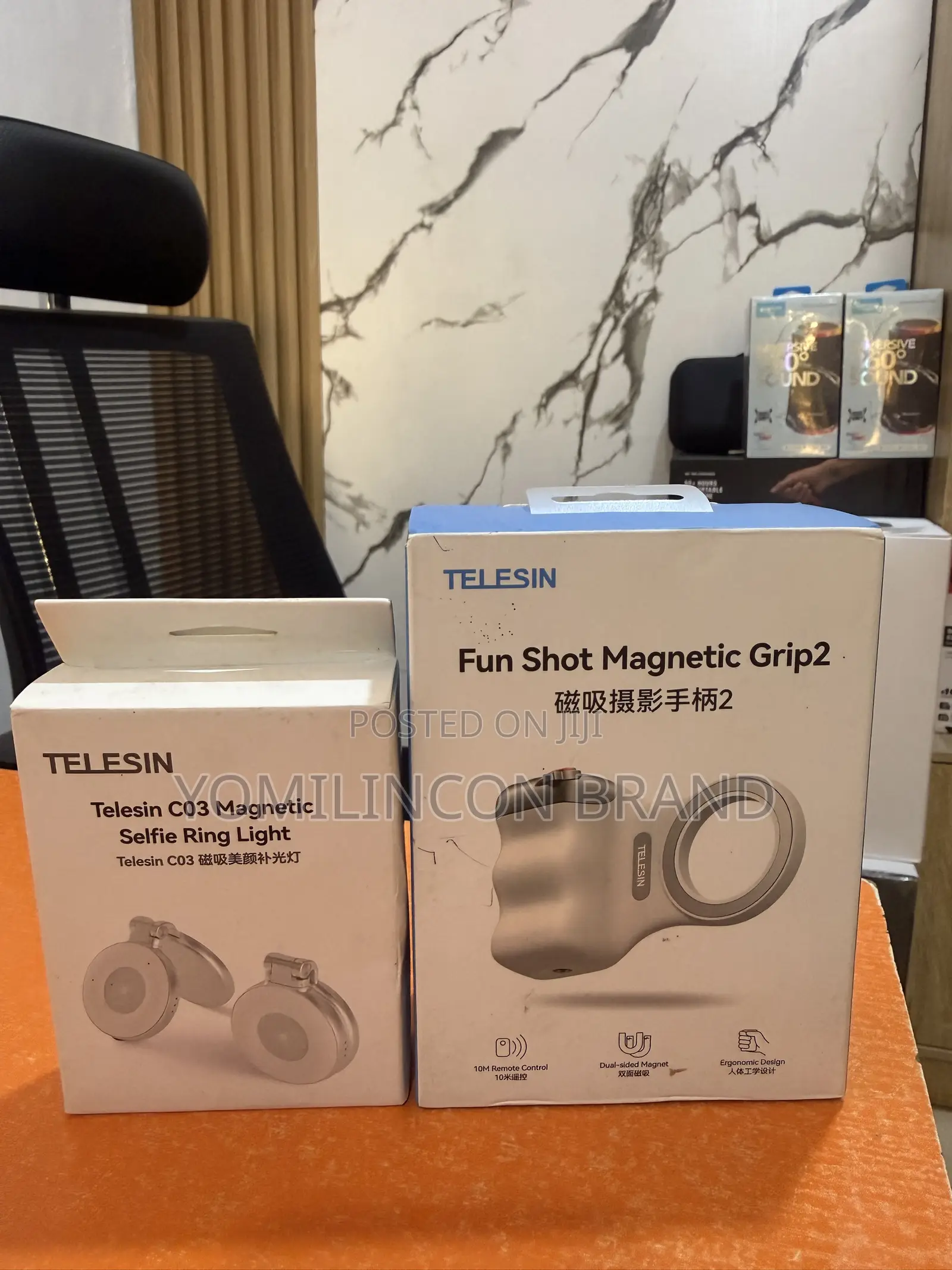 Telesin Fun Shot Magnetic Grip 2 + Magnetic Ring Light