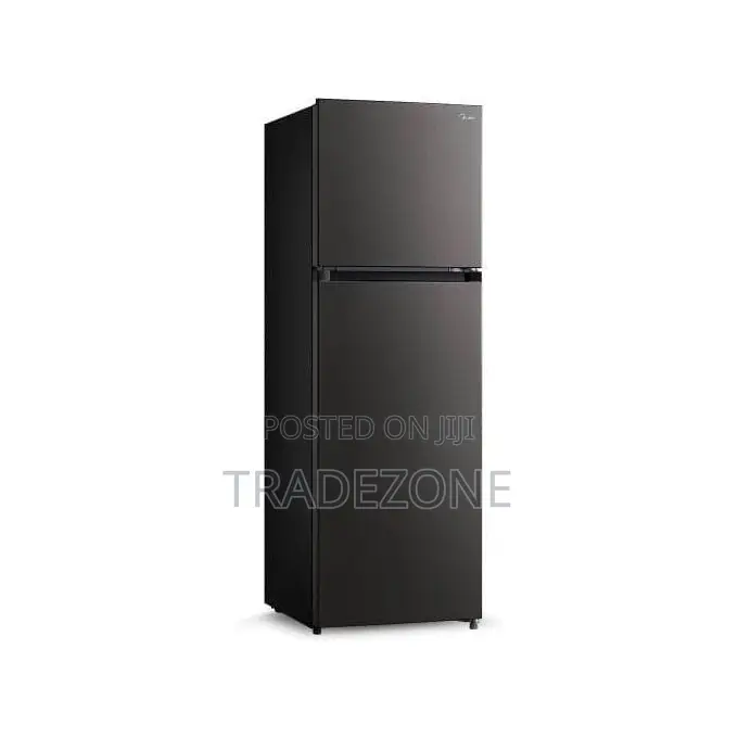 Midea 204L Double Door Refrigerator – Jazz Black | MDRT187FGG28