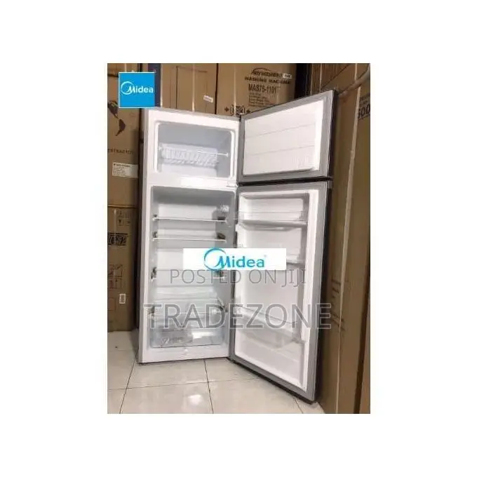 Midea 204L Double Door Refrigerator – Jazz Black | MDRT187FGG28