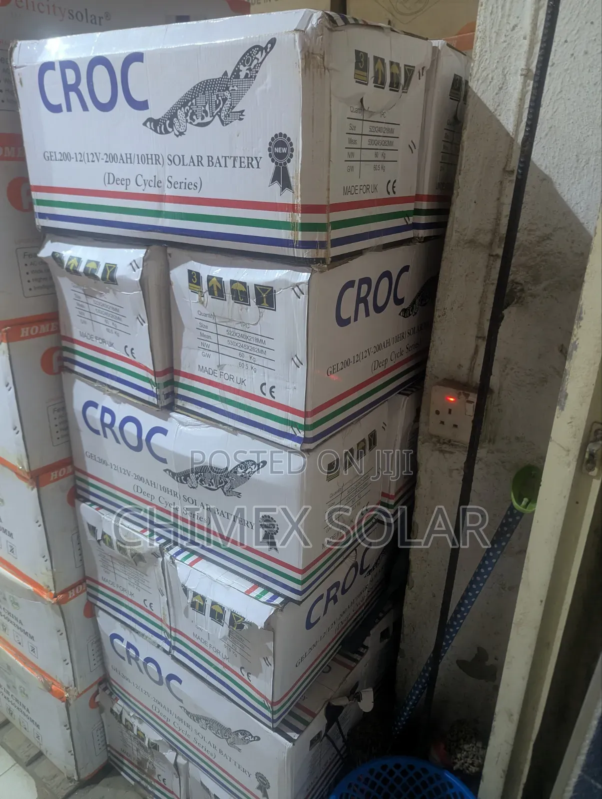 CROC 200Ah Gel Batteries