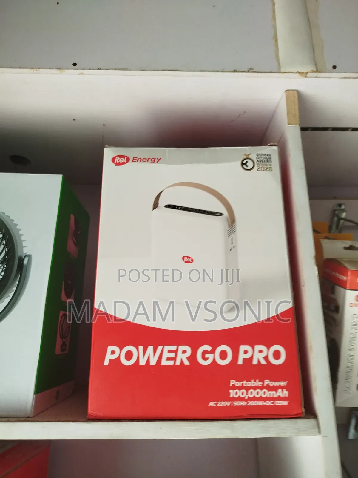 New Itel Power Go Pro 100,000mAh Power Station (200W AC Output)