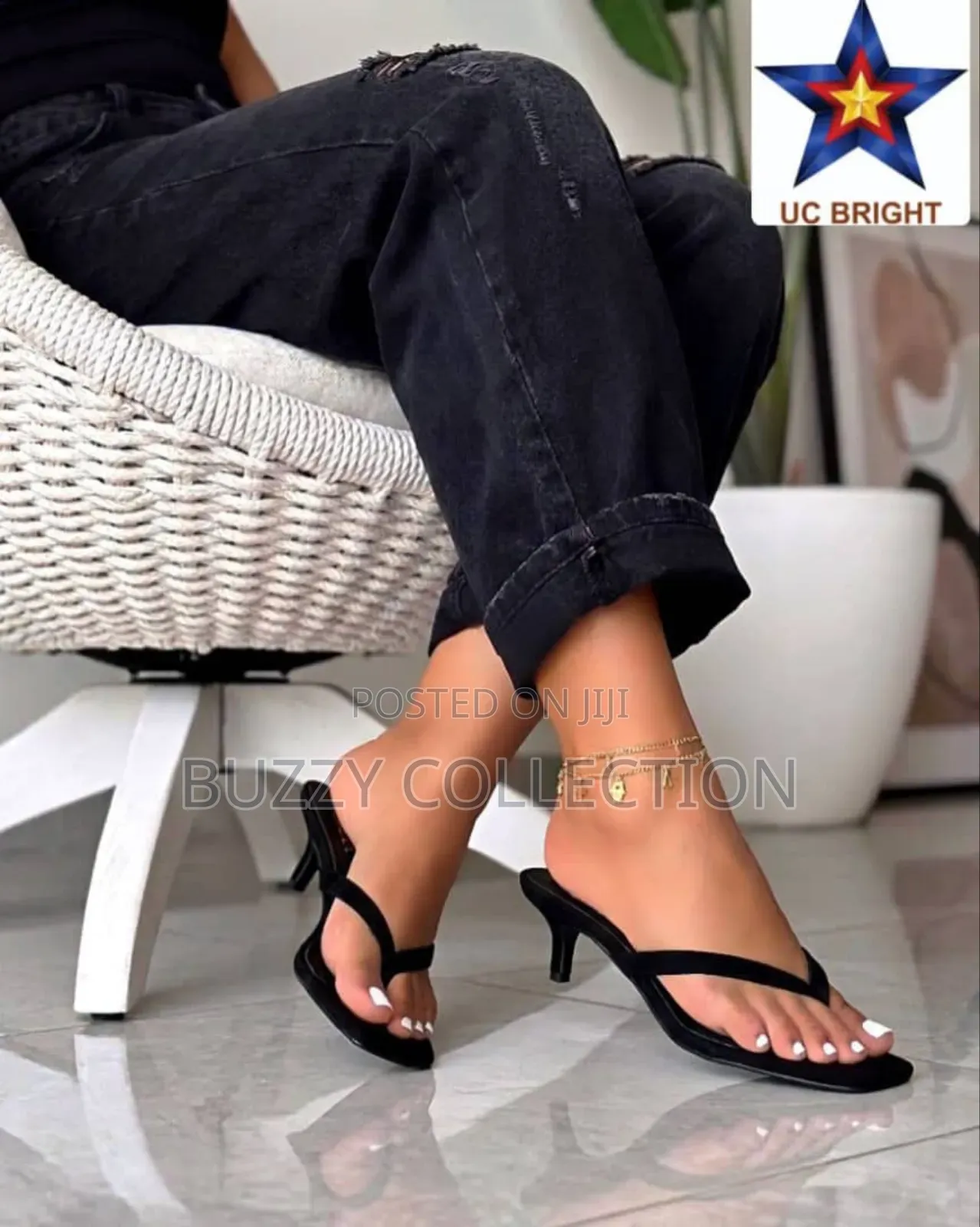 High Quality Low Pencil Heel Zara Slippers