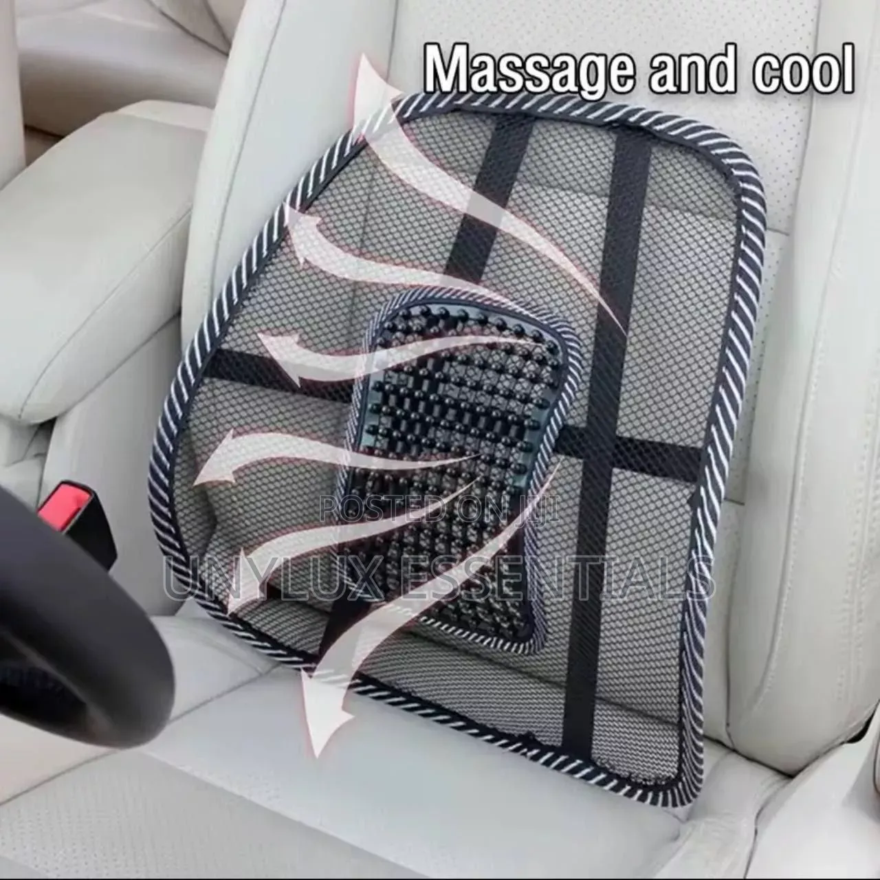 Mesh Lumbar Back Car Seat and Chair Cushion Support Pad