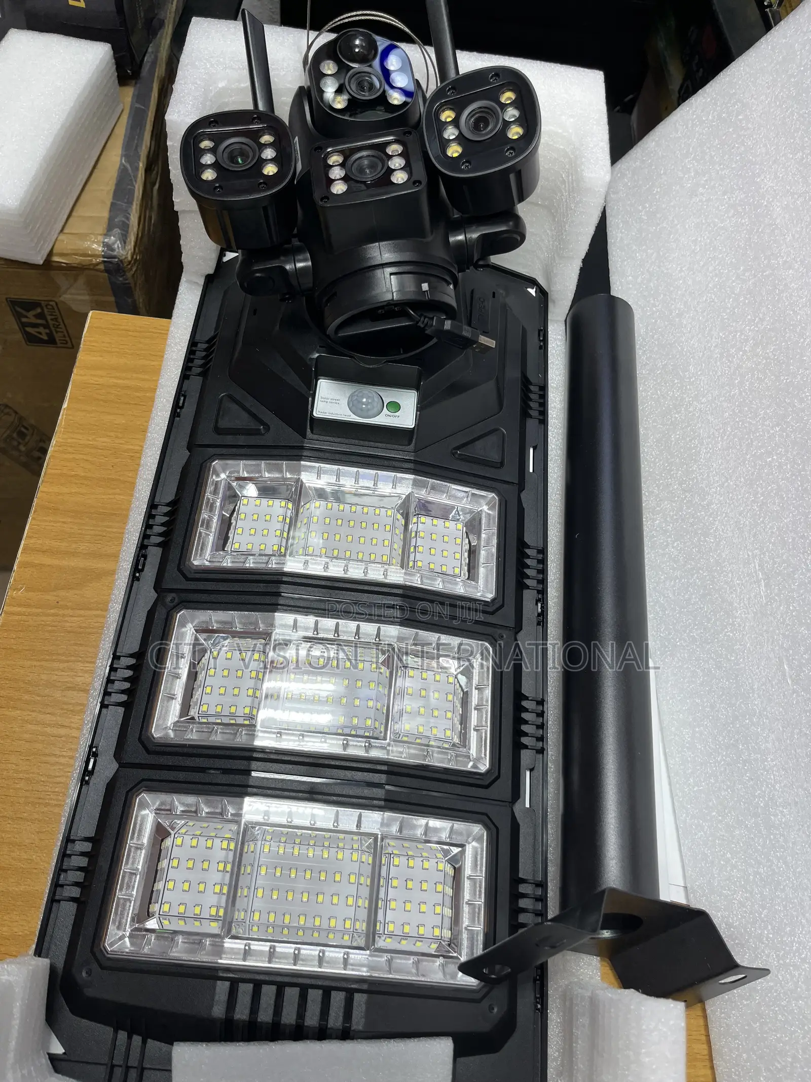2-in-1 AI Solar Camera and Security Street Light