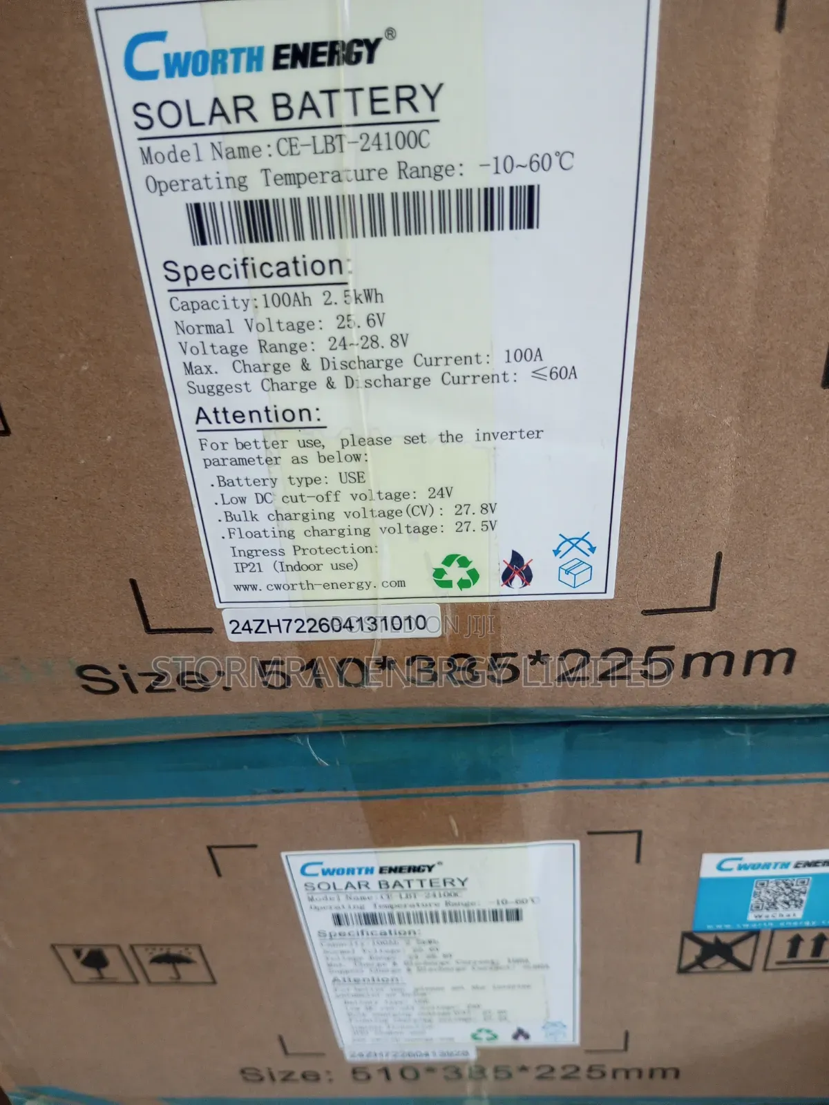 CWorth Energy 2.5kwh Lithium Battery