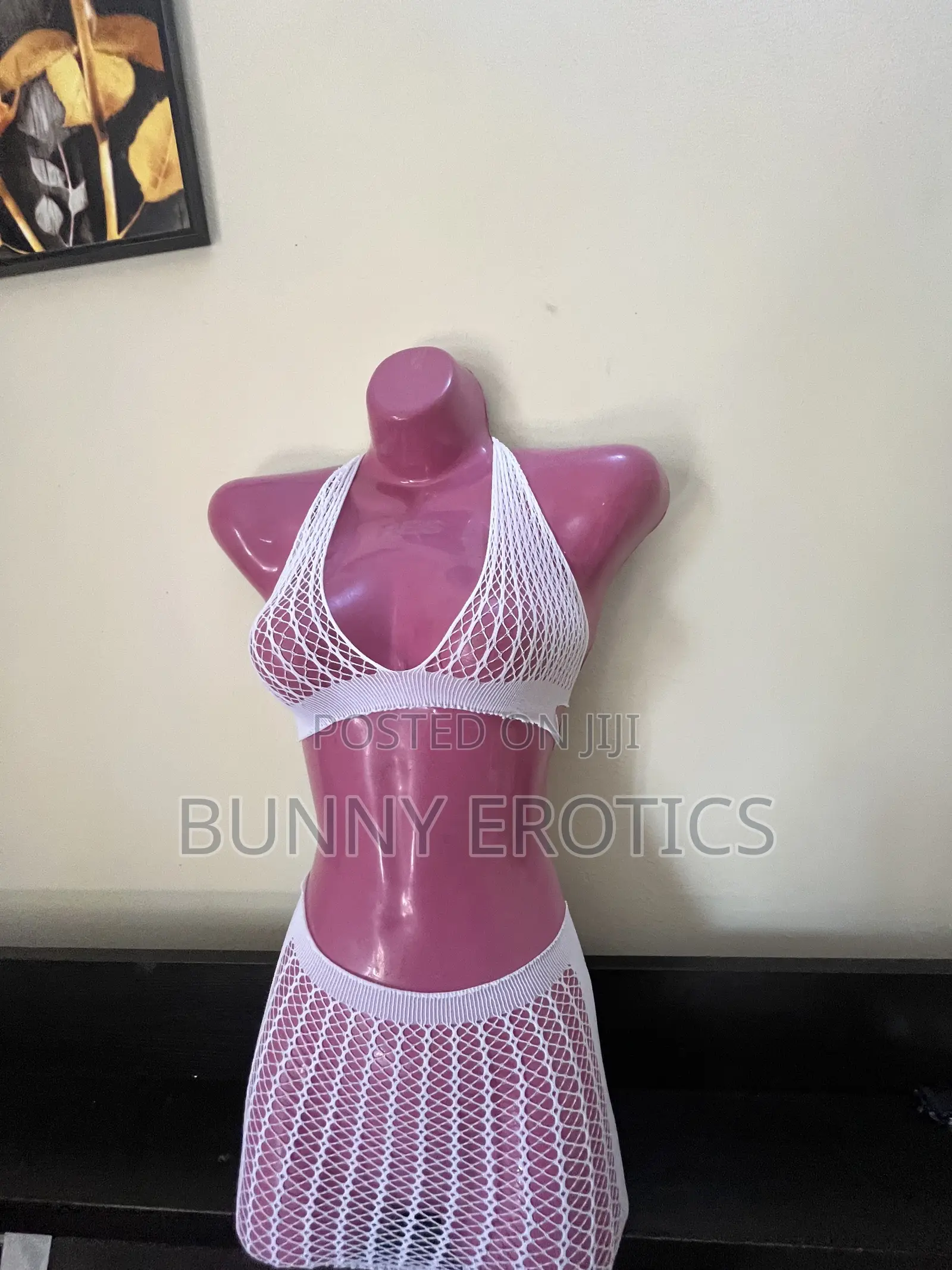 Two Piece Fish-Net Shape-Wear Lingerie Dress