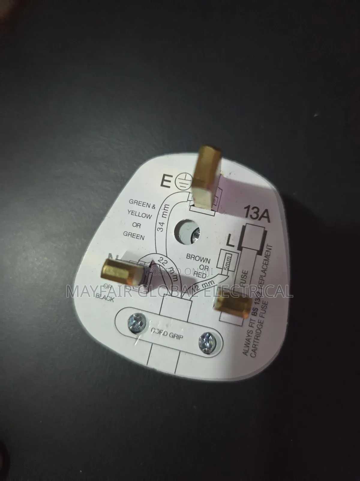 Original 13-Amps Legrand Electrical Plug