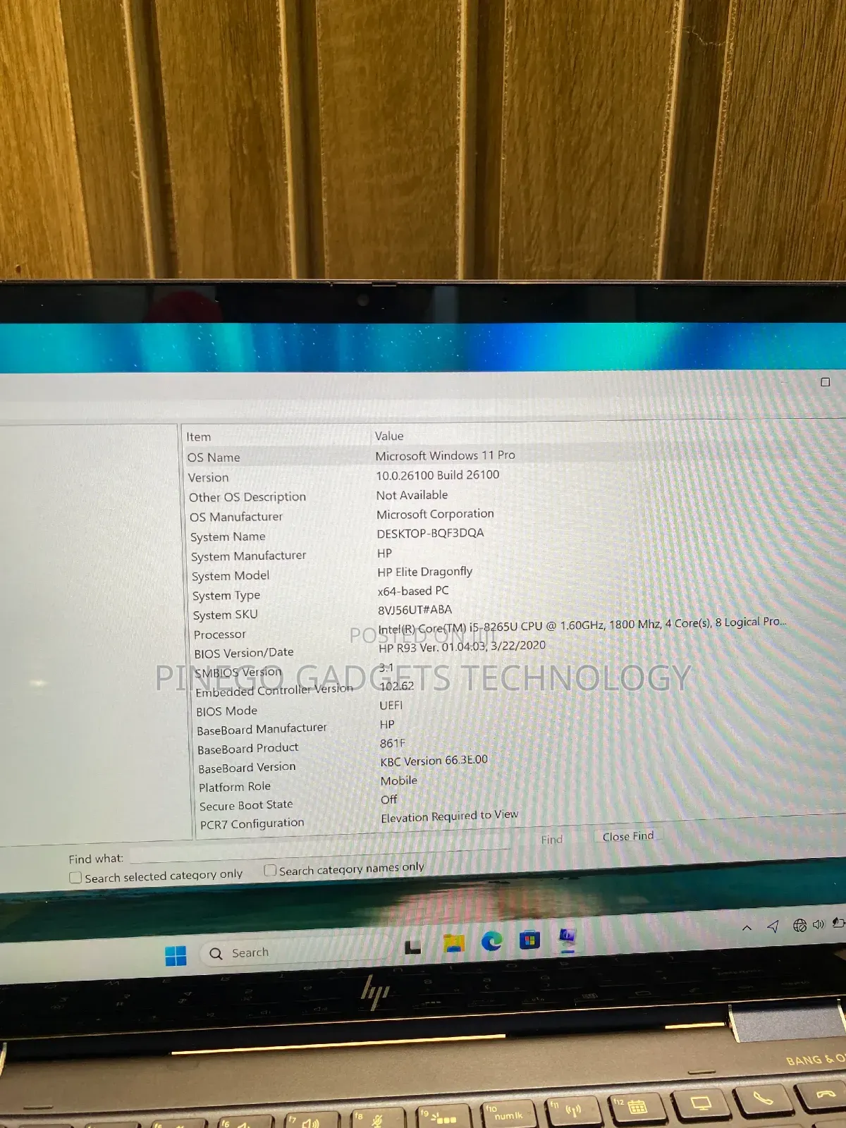 Laptop HP Elite Dragonfly x360 8th Gen 16GB Intel Core i5 SSD 256GB