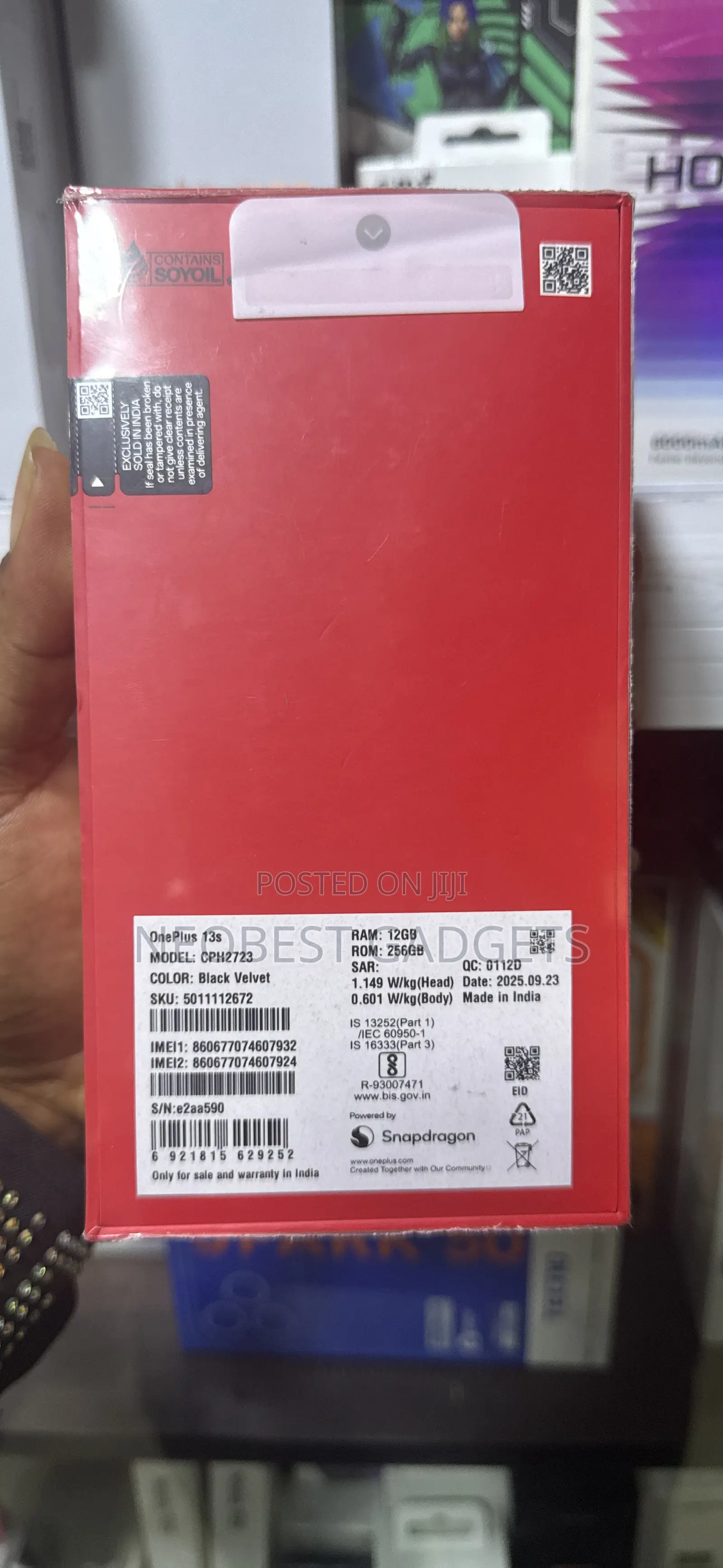 New OnePlus 13s 256 GB Black