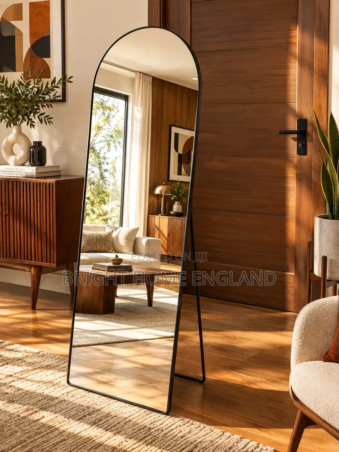 Iron Free Standing Mirror
