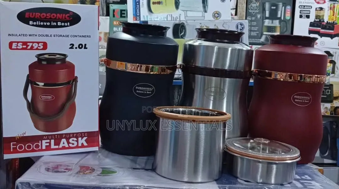 Eurosonic 2L Vacuum Food Flask (Ailijin)