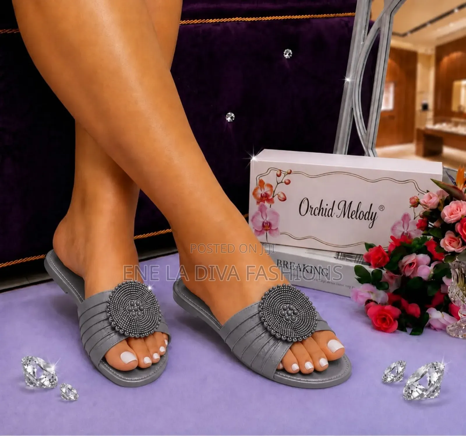 Orchid Melody Fashion Slippers for Women