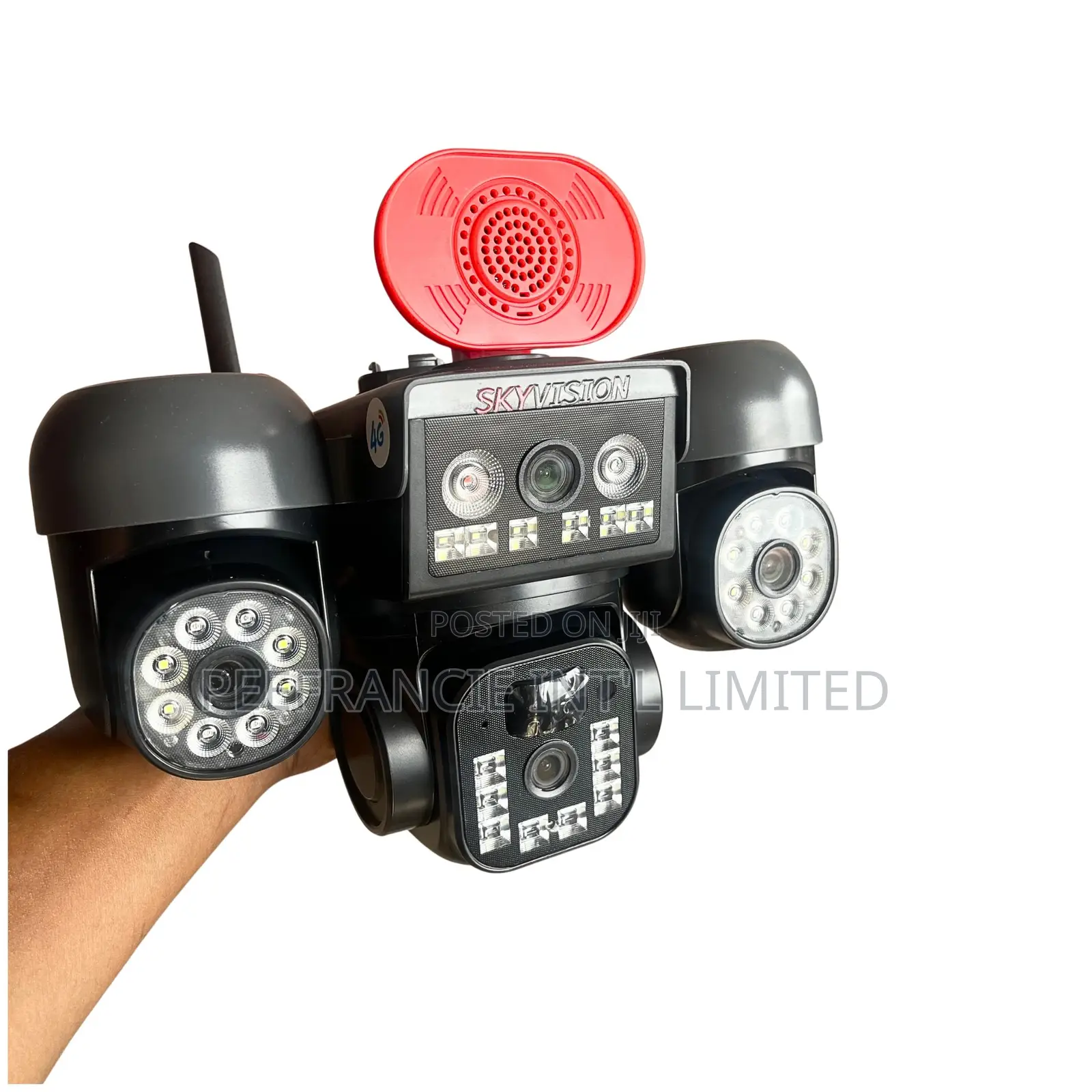 P81/P91. 4 Lens Ultra HD Low Power Solar PTZ Camera