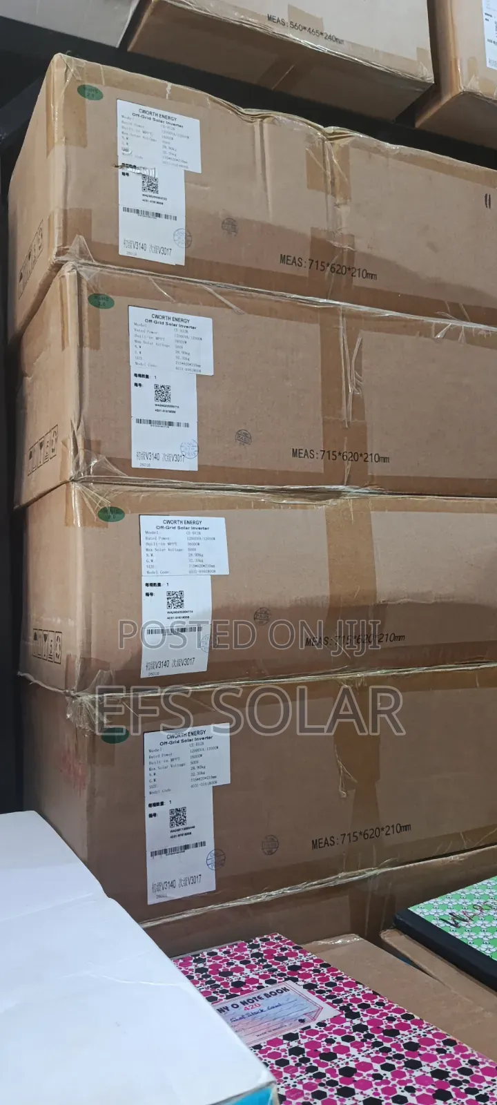 Cworth 12KVA 48V Hybrid Solar Inverter – Pure Sine Wave