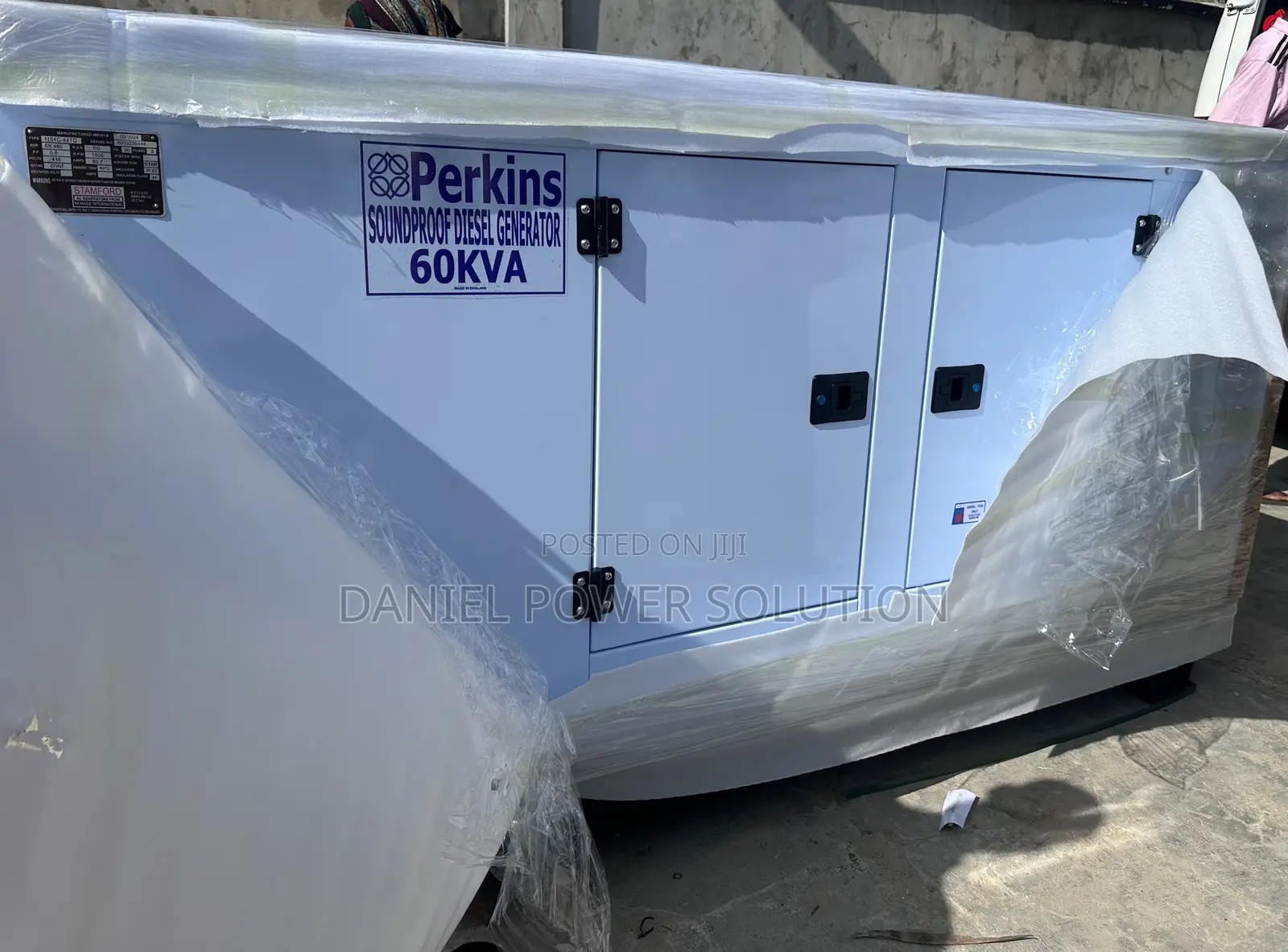 Brand New 60kva Perkins Soundproof Diesel Generators 100% Copper Wire