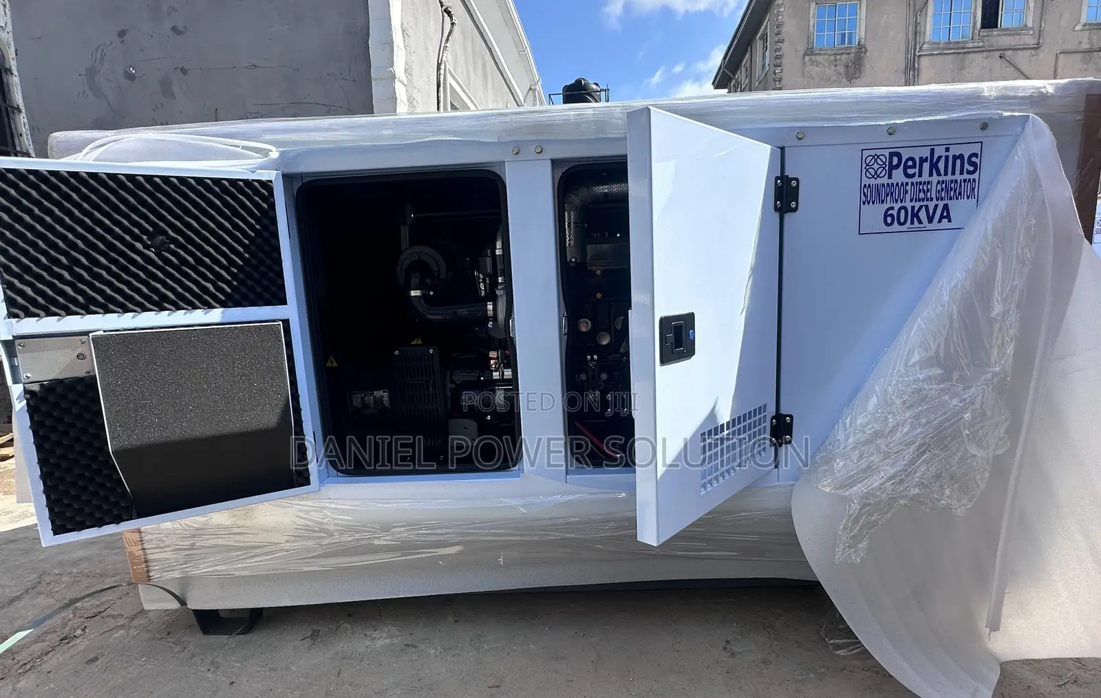 Brand New 60kva Perkins Soundproof Diesel Generators 100% Copper Wire