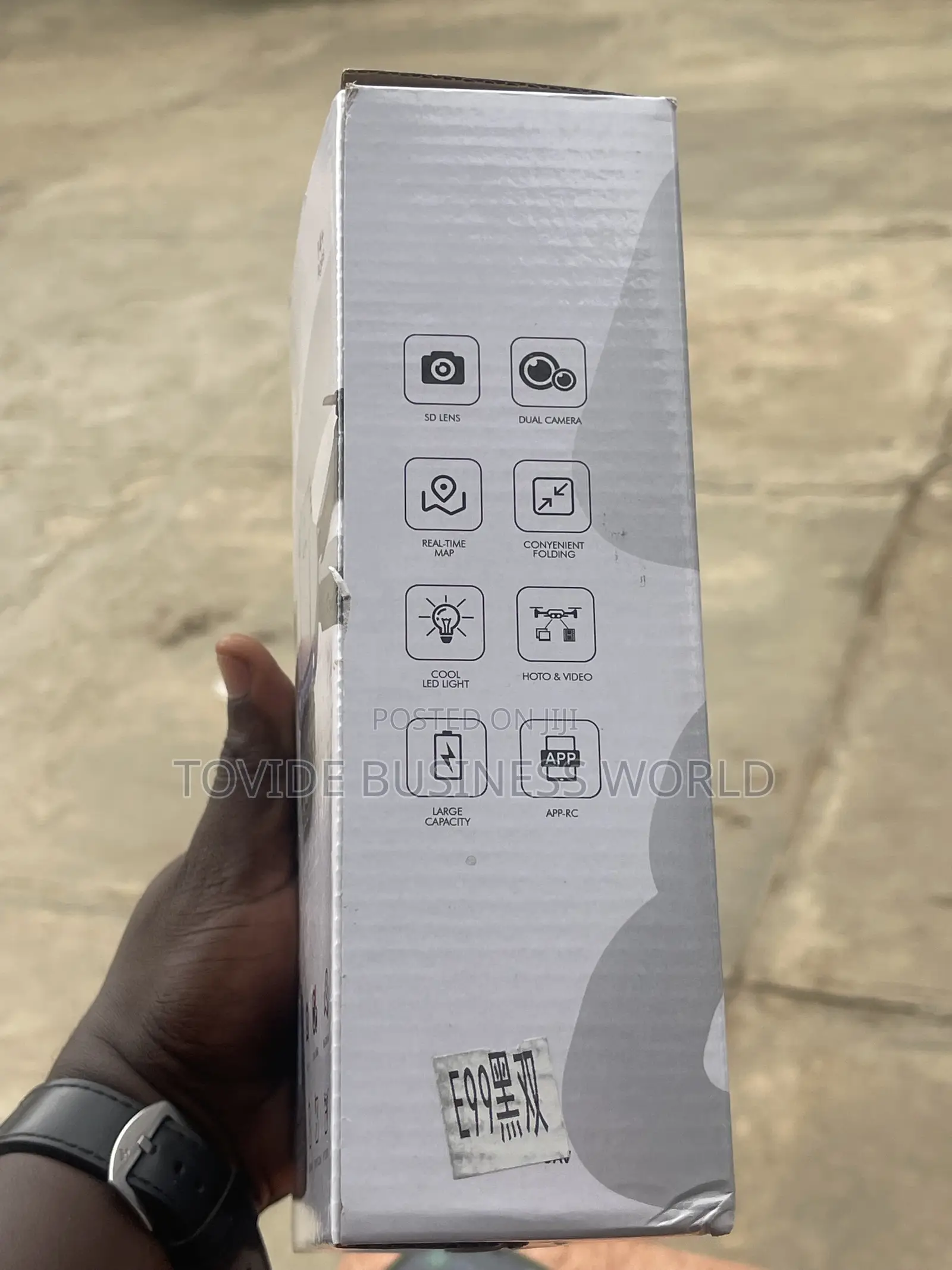 E99 Pro Max Foldable Drone + Dual Camera, Screen Remote 3 Batteries