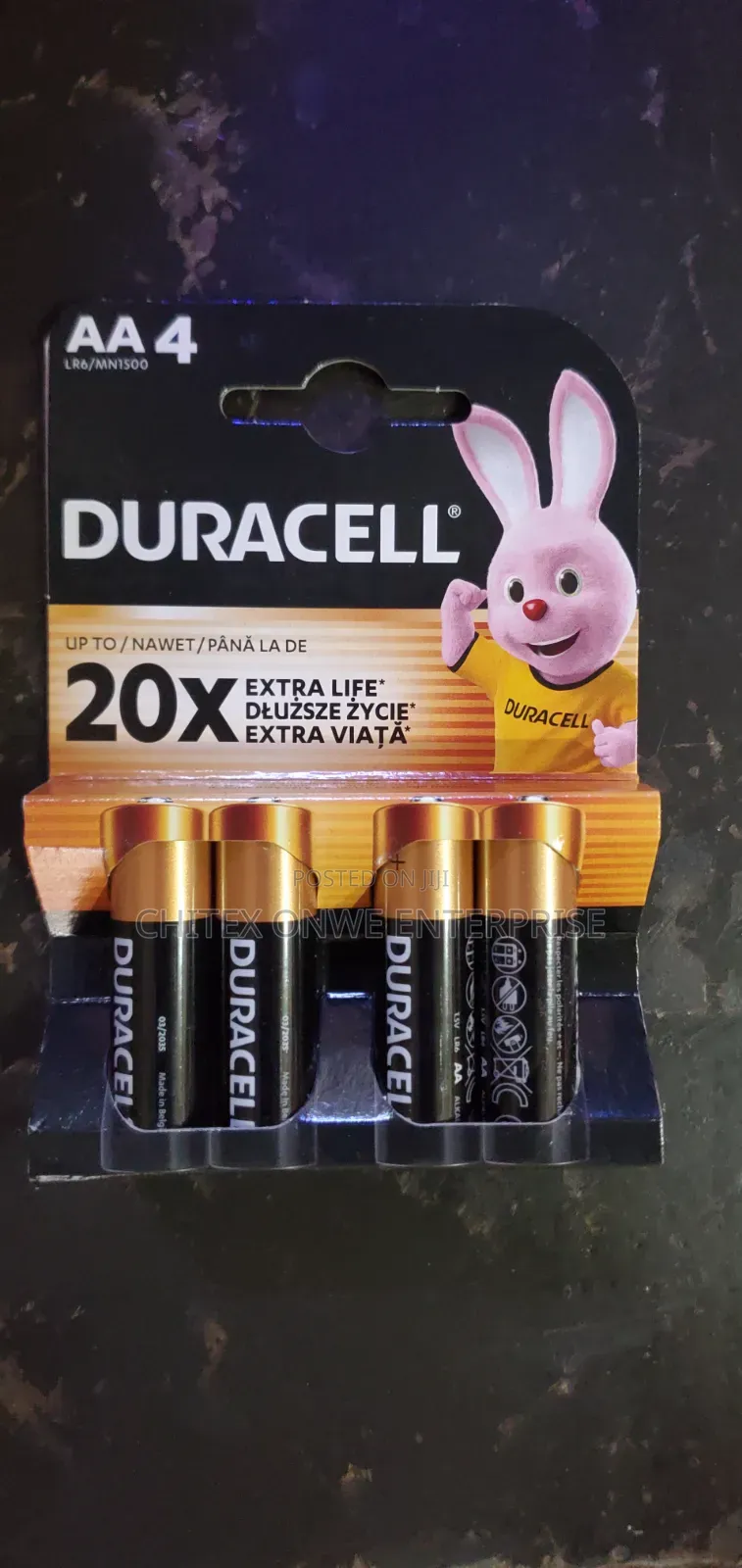 Duracell AA Alkaline Battery - Pack of 4