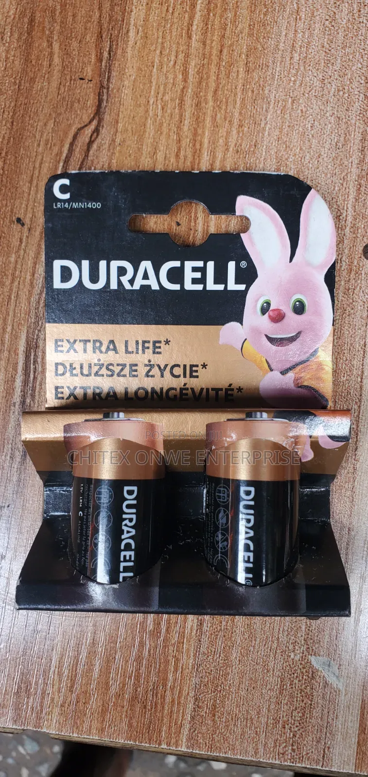 Duracell C Alkaline Battery - Pack of 2