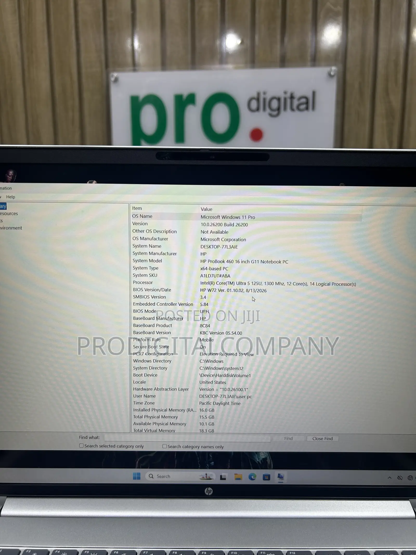Laptop HP ProBook 460 G11 16GB Intel Core Ultra 5 SSD 512GB
