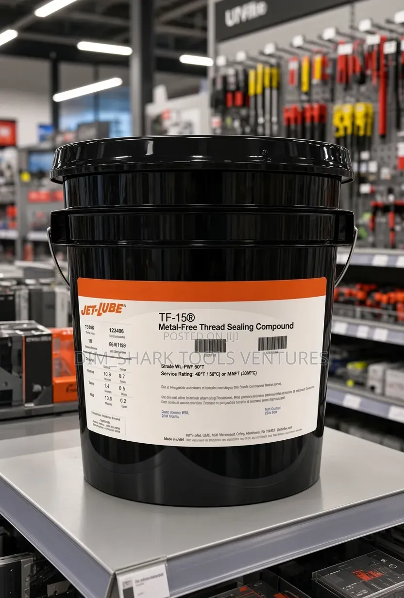 20kg Pail of Jet-Lube TF-15 Metal-Free Thread Sealing Compound