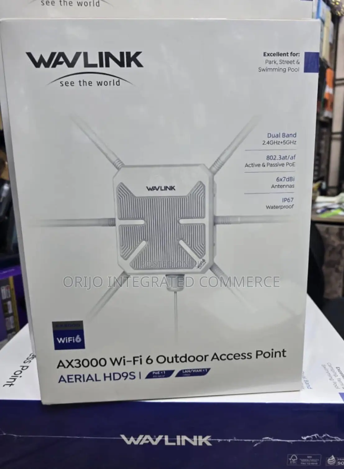 WAVLINK AX3000 Wi-Fi 6 Outdoor Access Point AERIAL HD9S
