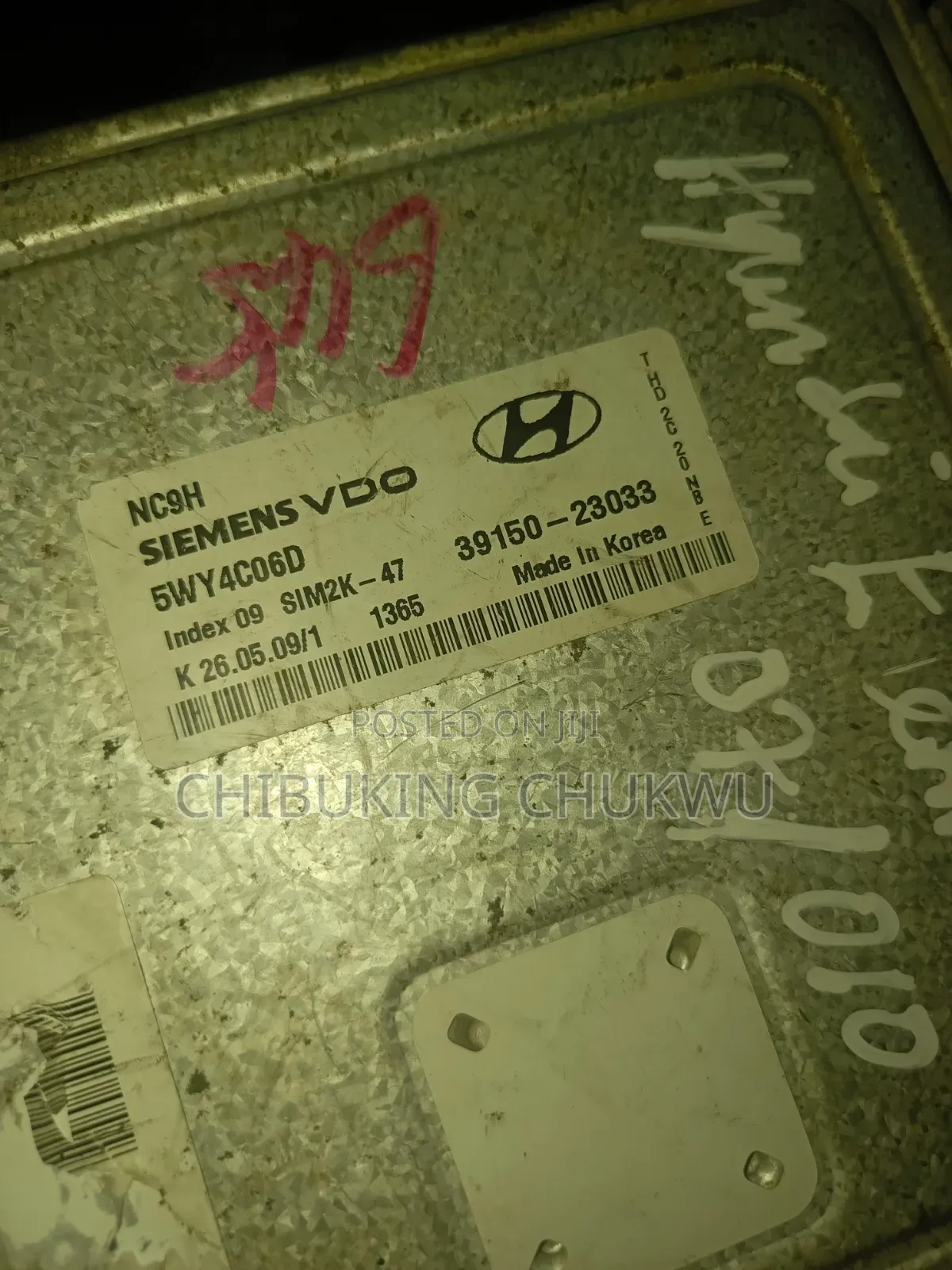 Hyundai Elantra 2007/2010 Brainbox ECU (Engine Control Unit).