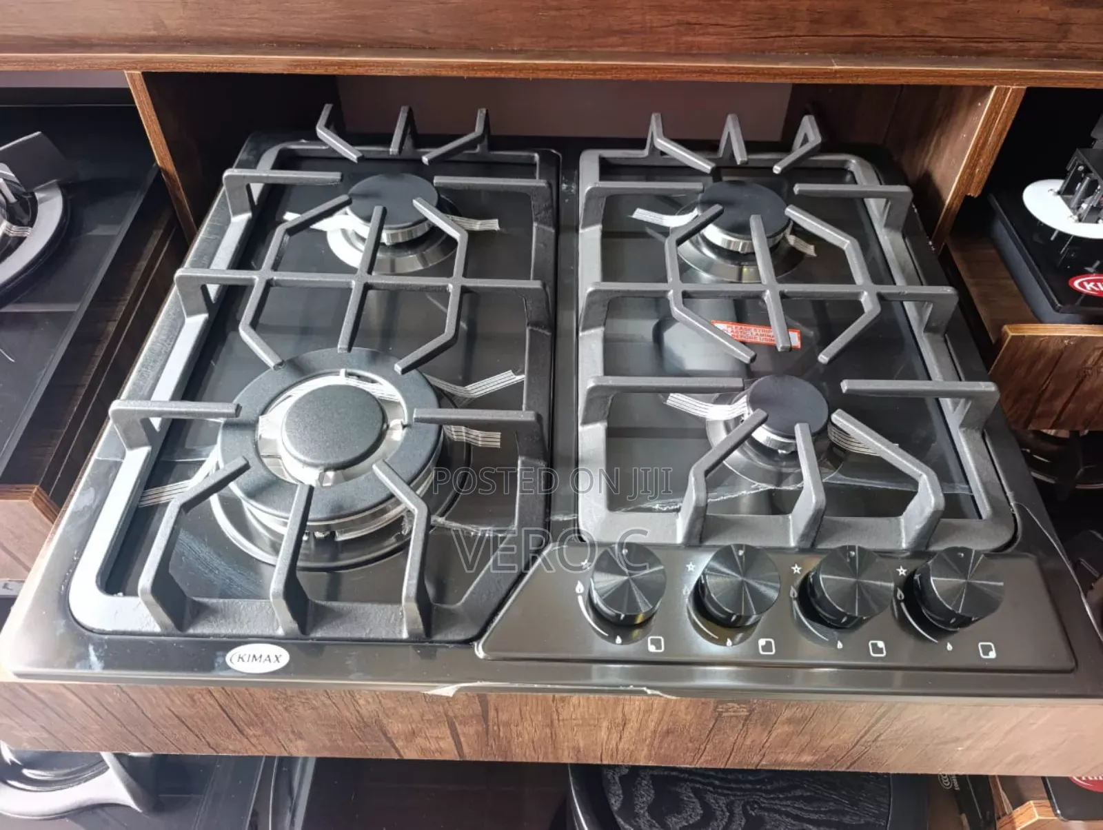 Quality Black Stainless Steel 4 Burner Gas Cooker