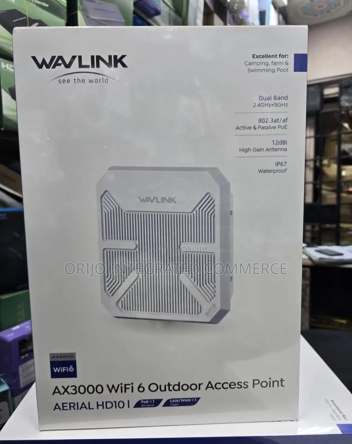 WAVLINK AX3000 WiFi 6 Outdoor Access Point AERIAL HD10