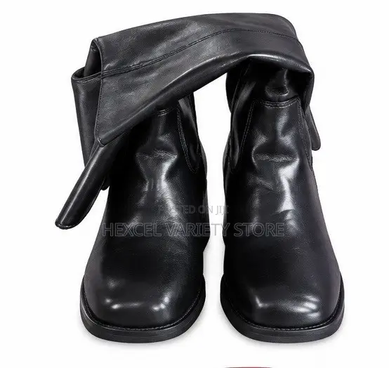 Ladies Luxury Mid-Calf Block Heel Boots