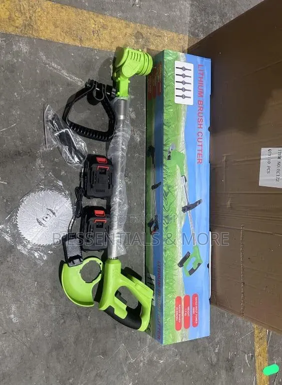 Double Battery Rechargeable Mower With Tyre and Accessories
