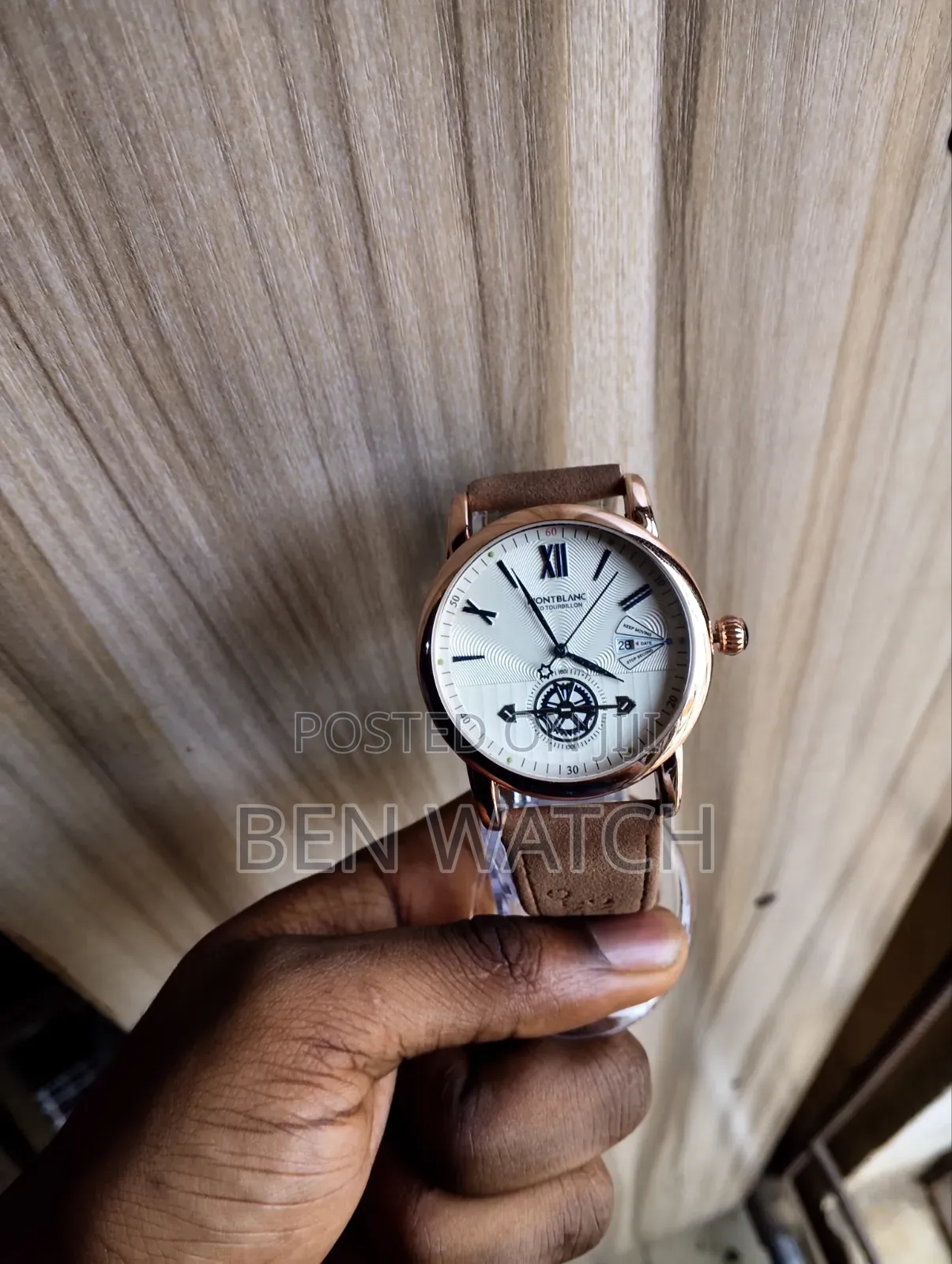 Montblanc Leather Wristwatch