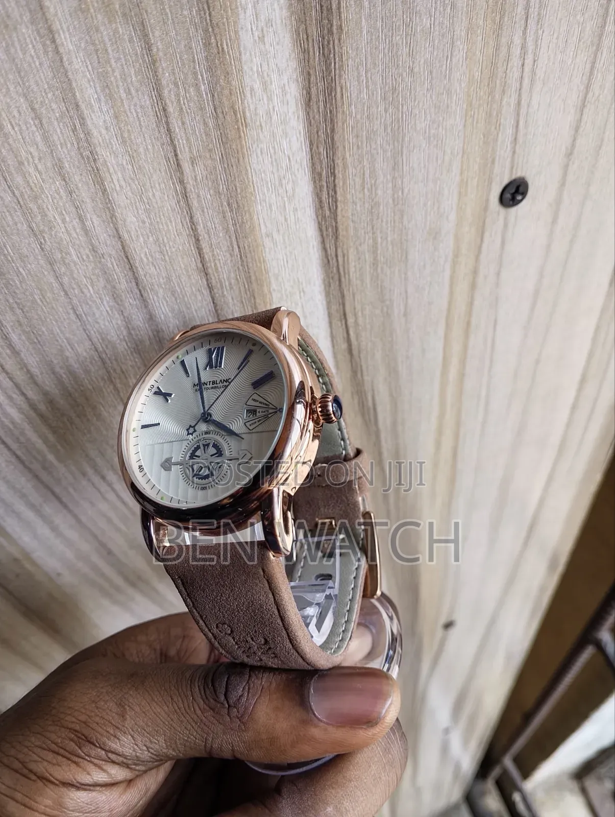 Montblanc Leather Wristwatch