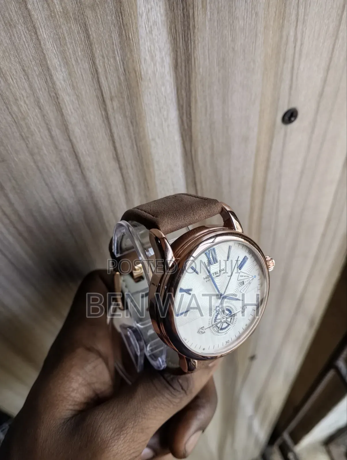 Montblanc Leather Wristwatch