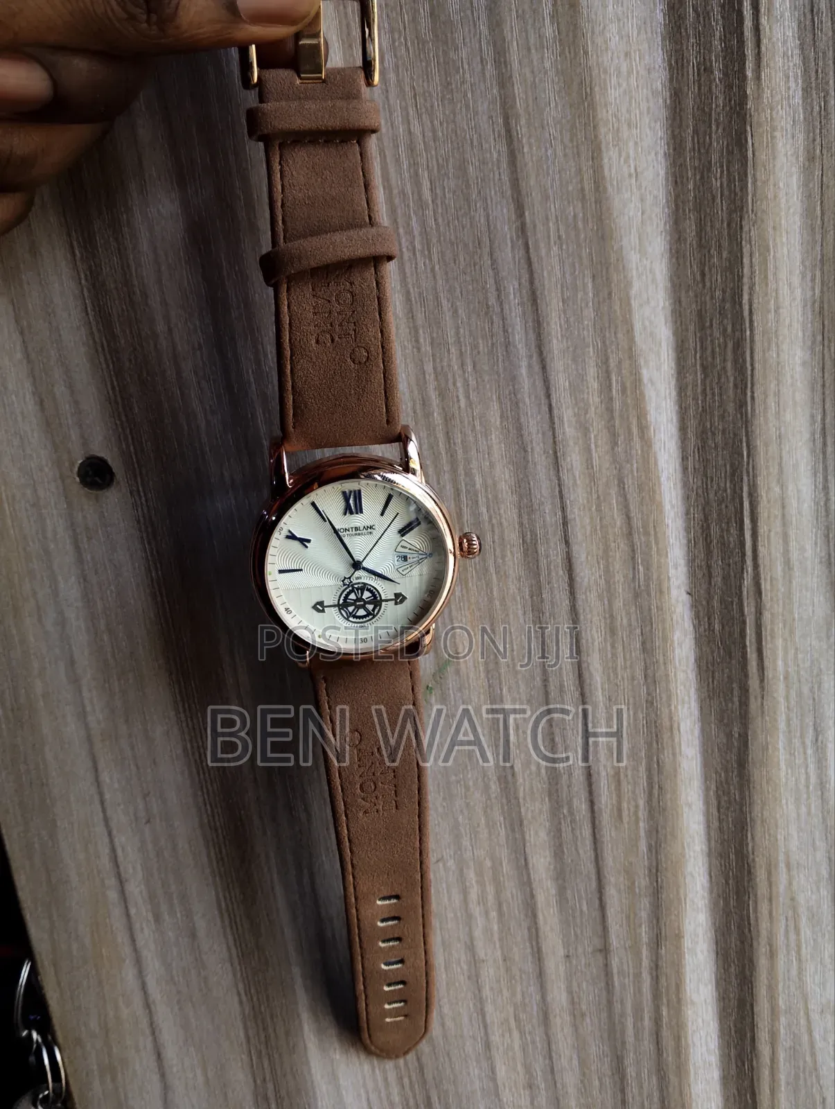Montblanc Leather Wristwatch