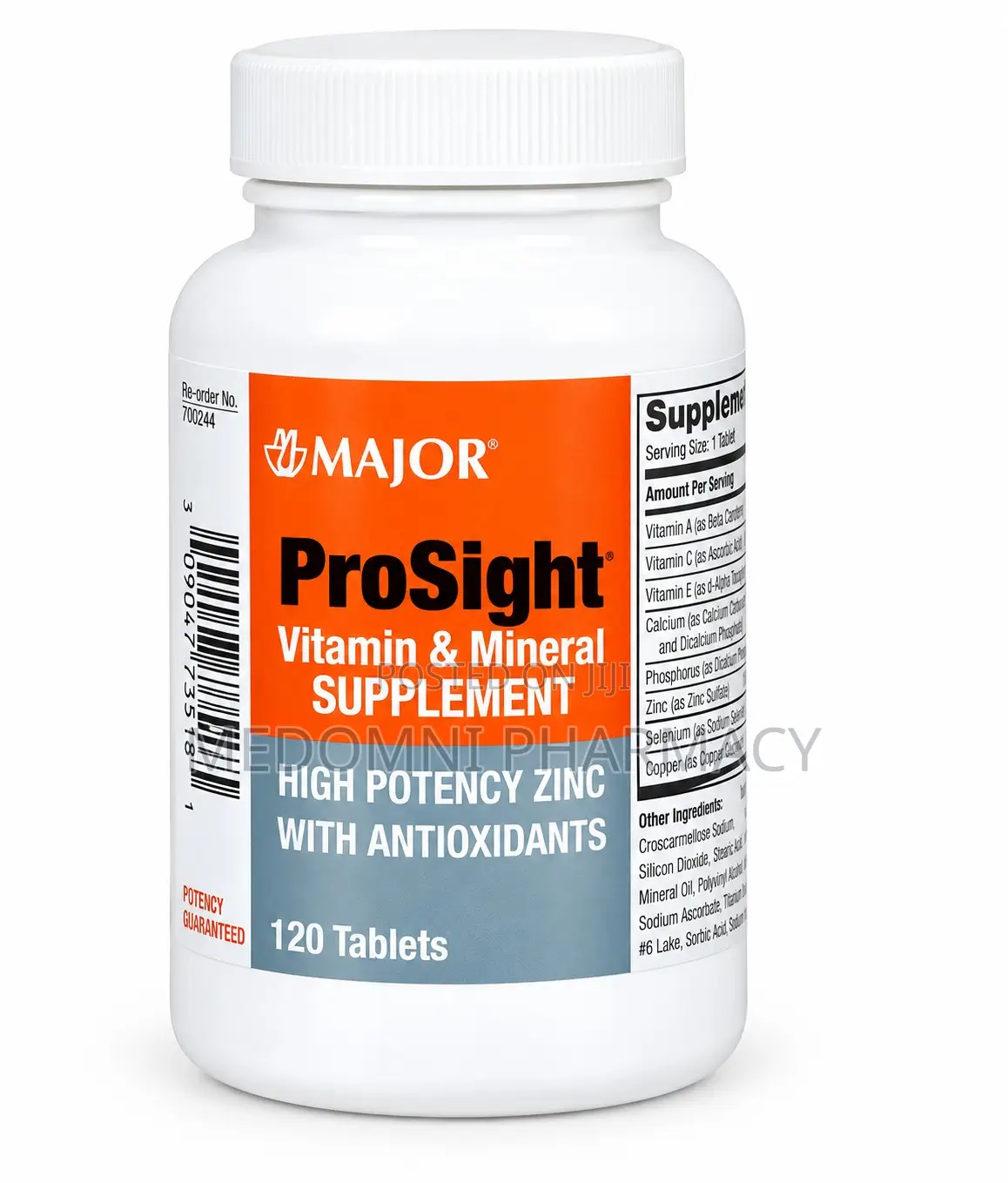 Major ProSight Eye Multivitamin With Zinc - 120 Tablets