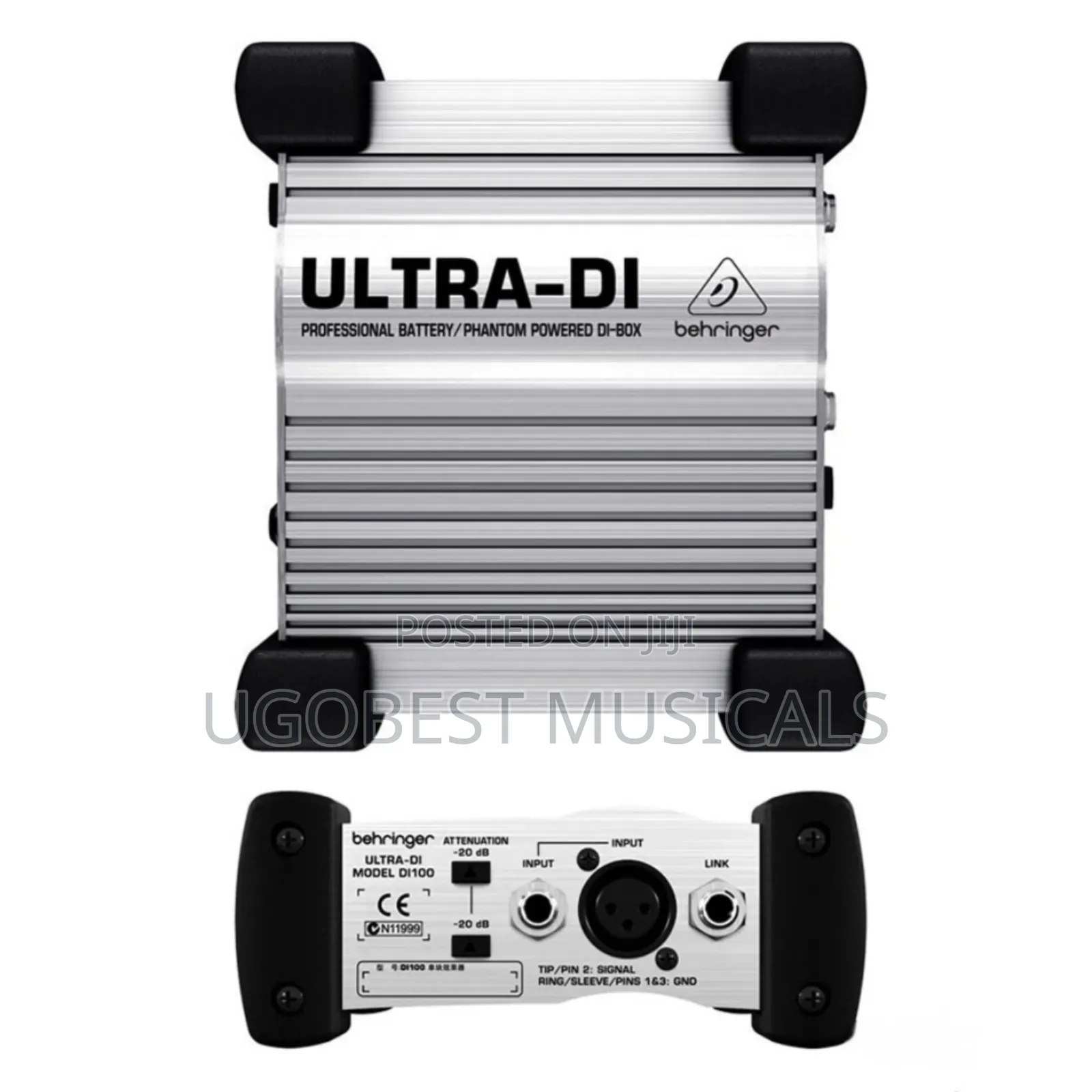 ULTRA-DI DI100, Professional Battery/Phantom Powered DI-Box.