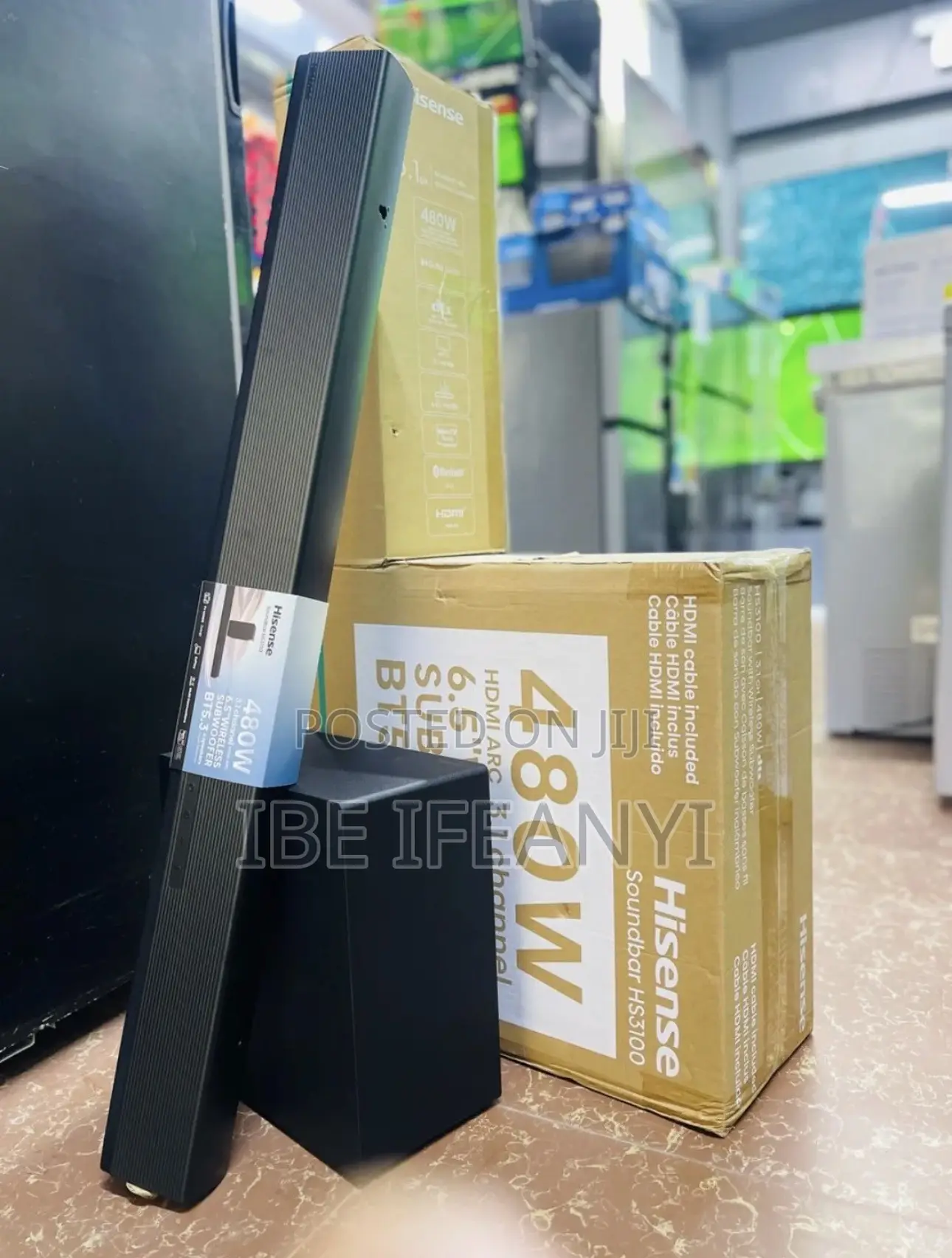 Hisense Soundbar With Subwoofer 480w 3.1ch